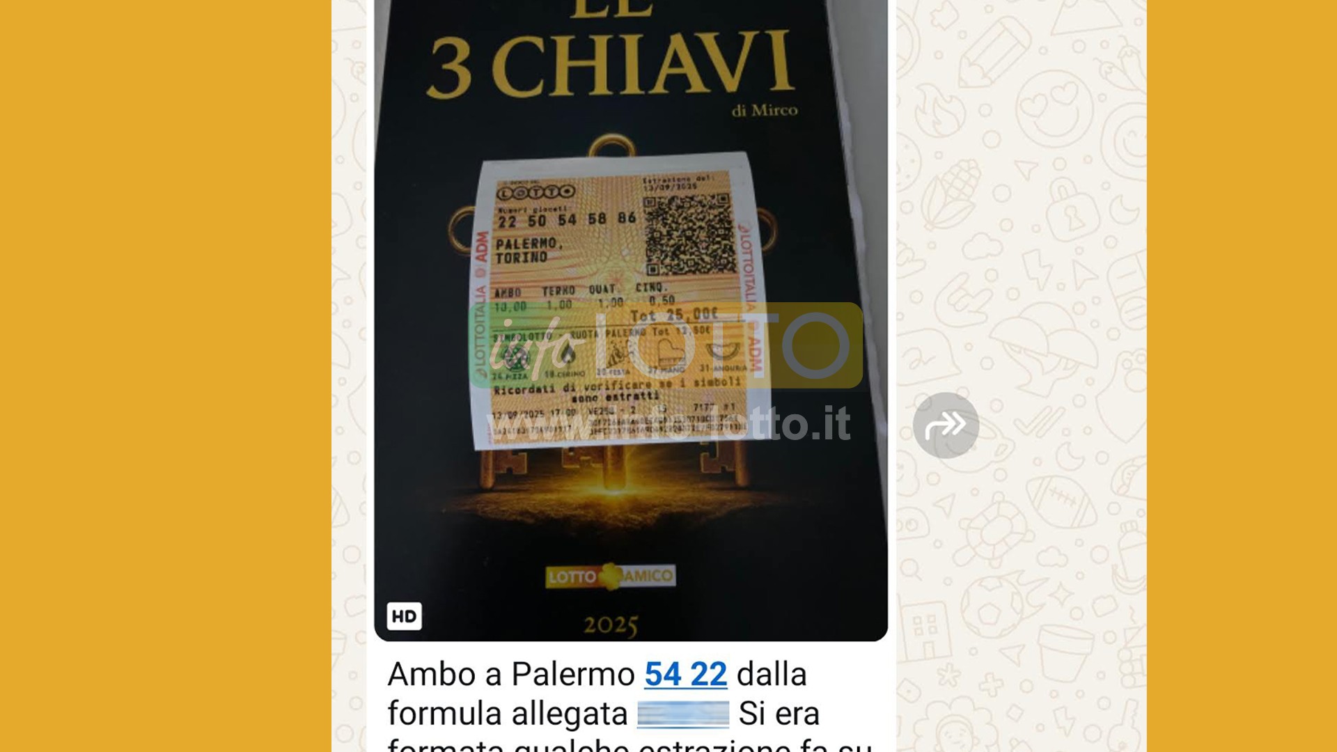 Vincita Settembre 2025