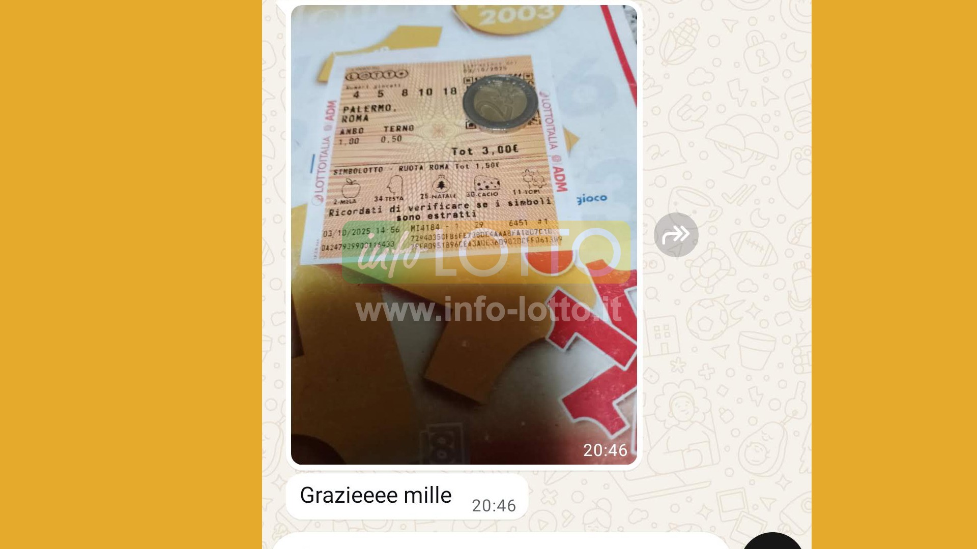 Vincita Ottobre 2025