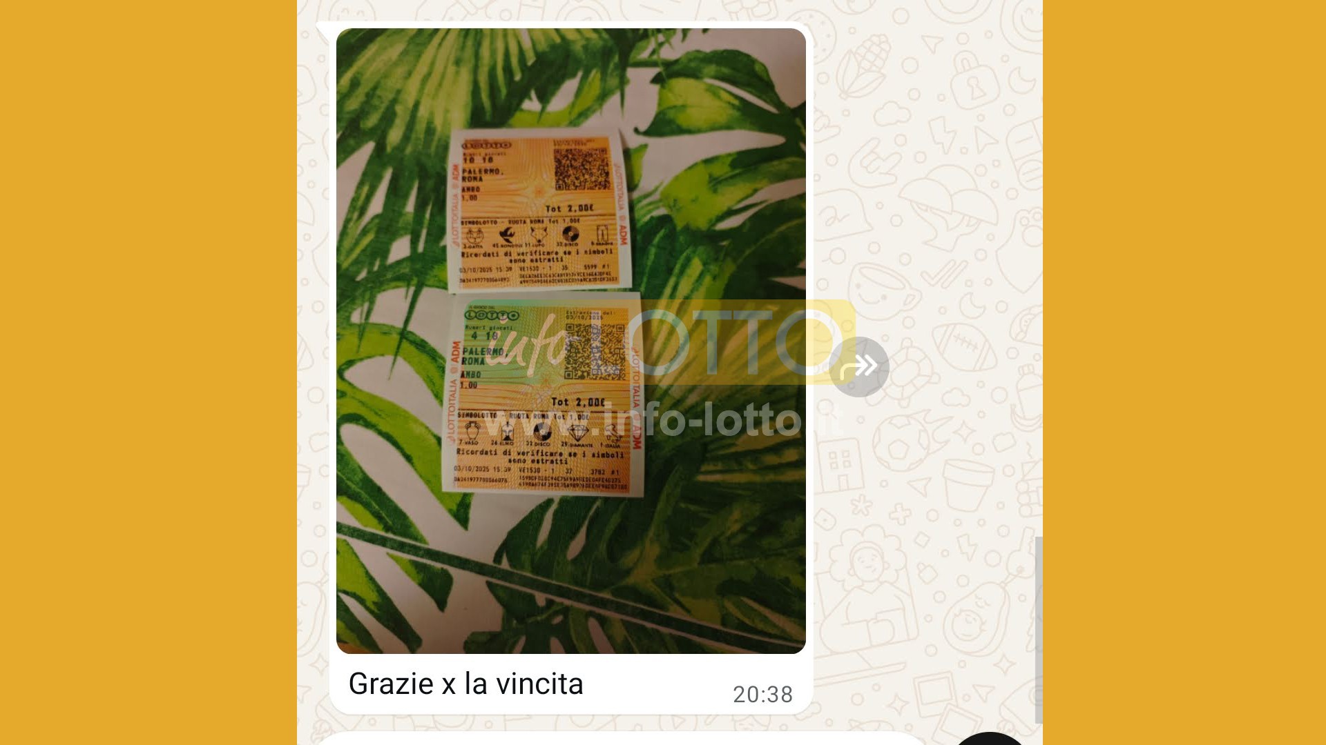 Vincita Ottobre 2025