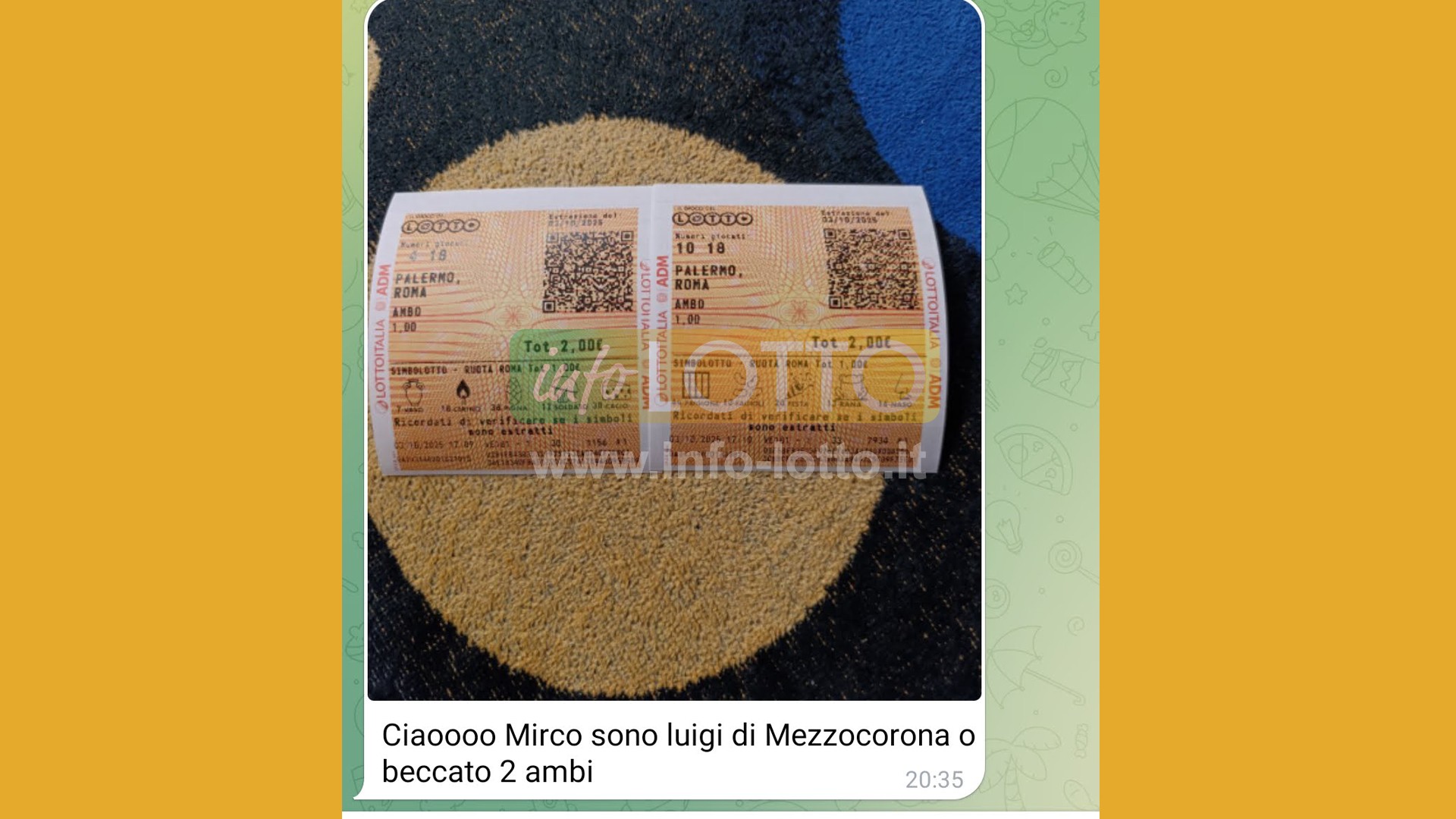 Vincita Ottobre 2025