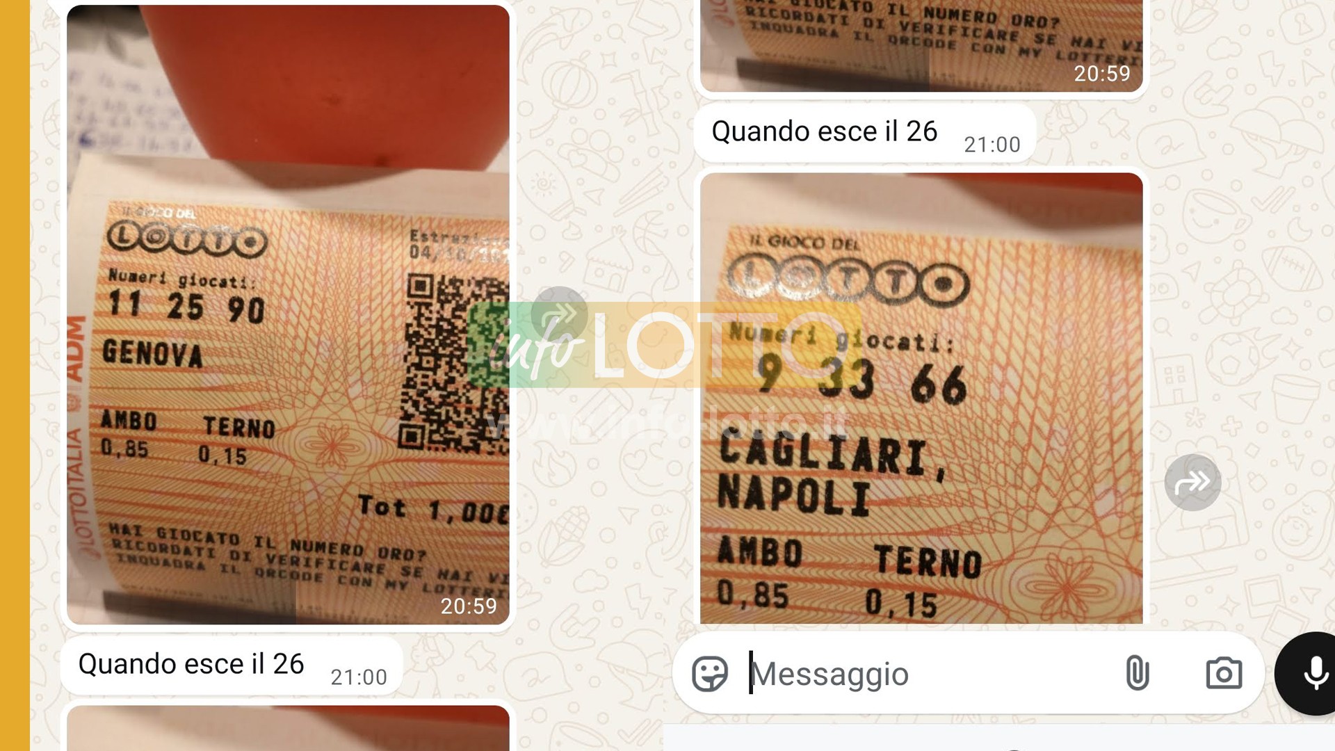Vincita Ottobre 2025