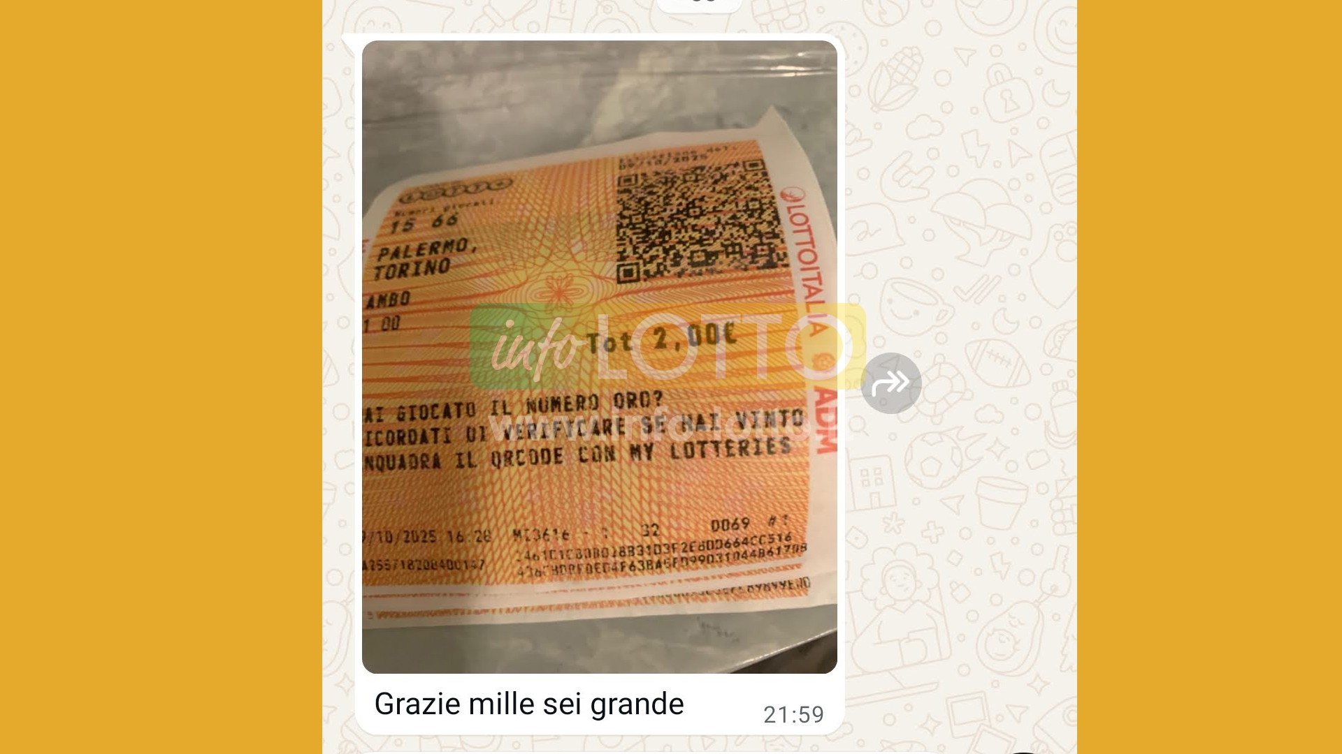 Vincita Ottobre 2025