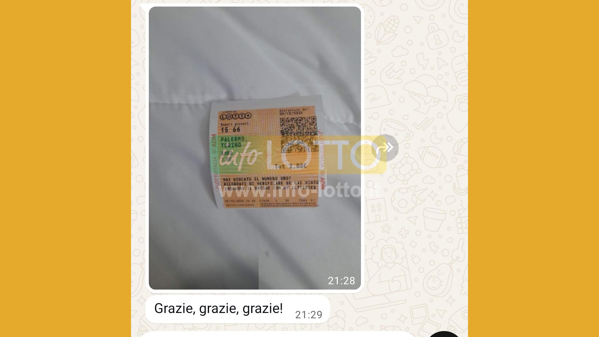 Vincita Ottobre 2025