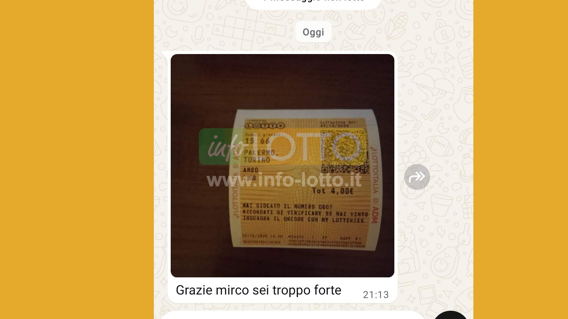 Vincita Ottobre 2025