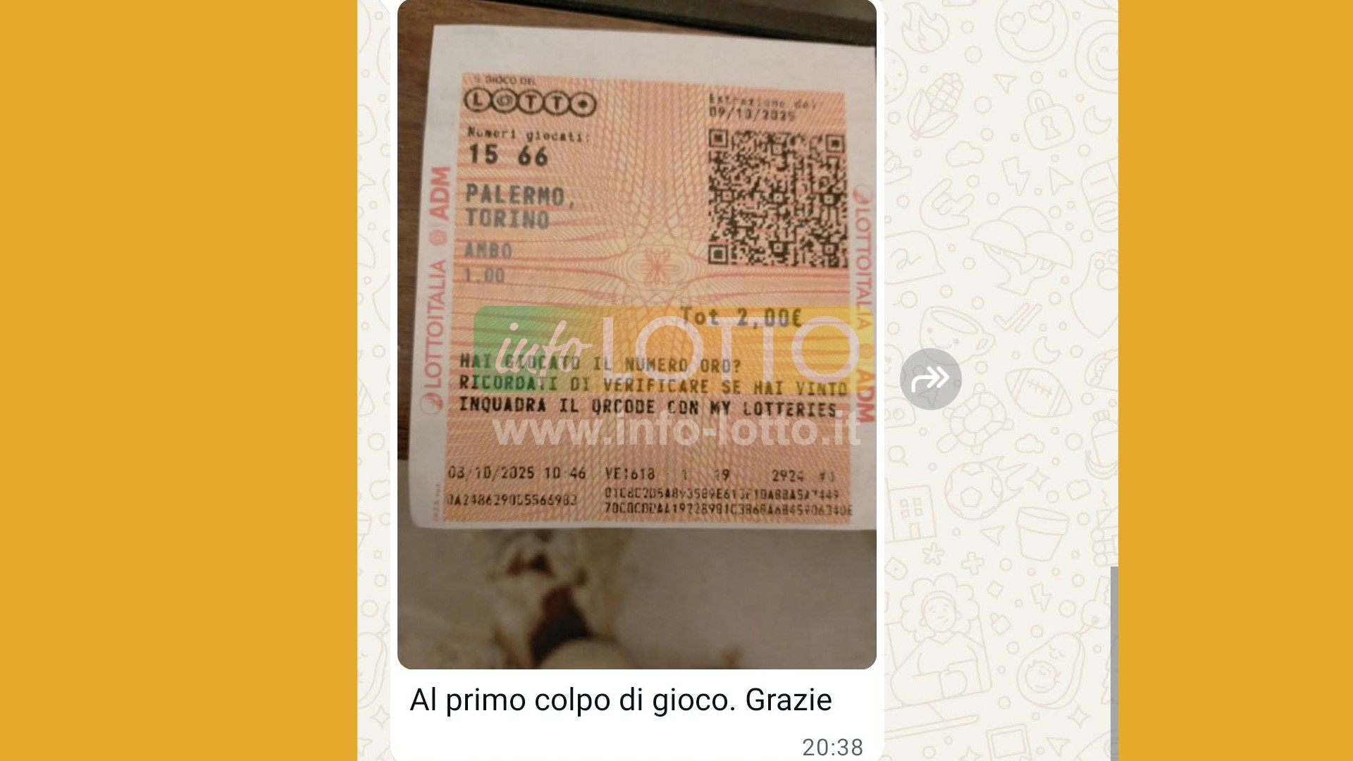 Vincita Ottobre 2025