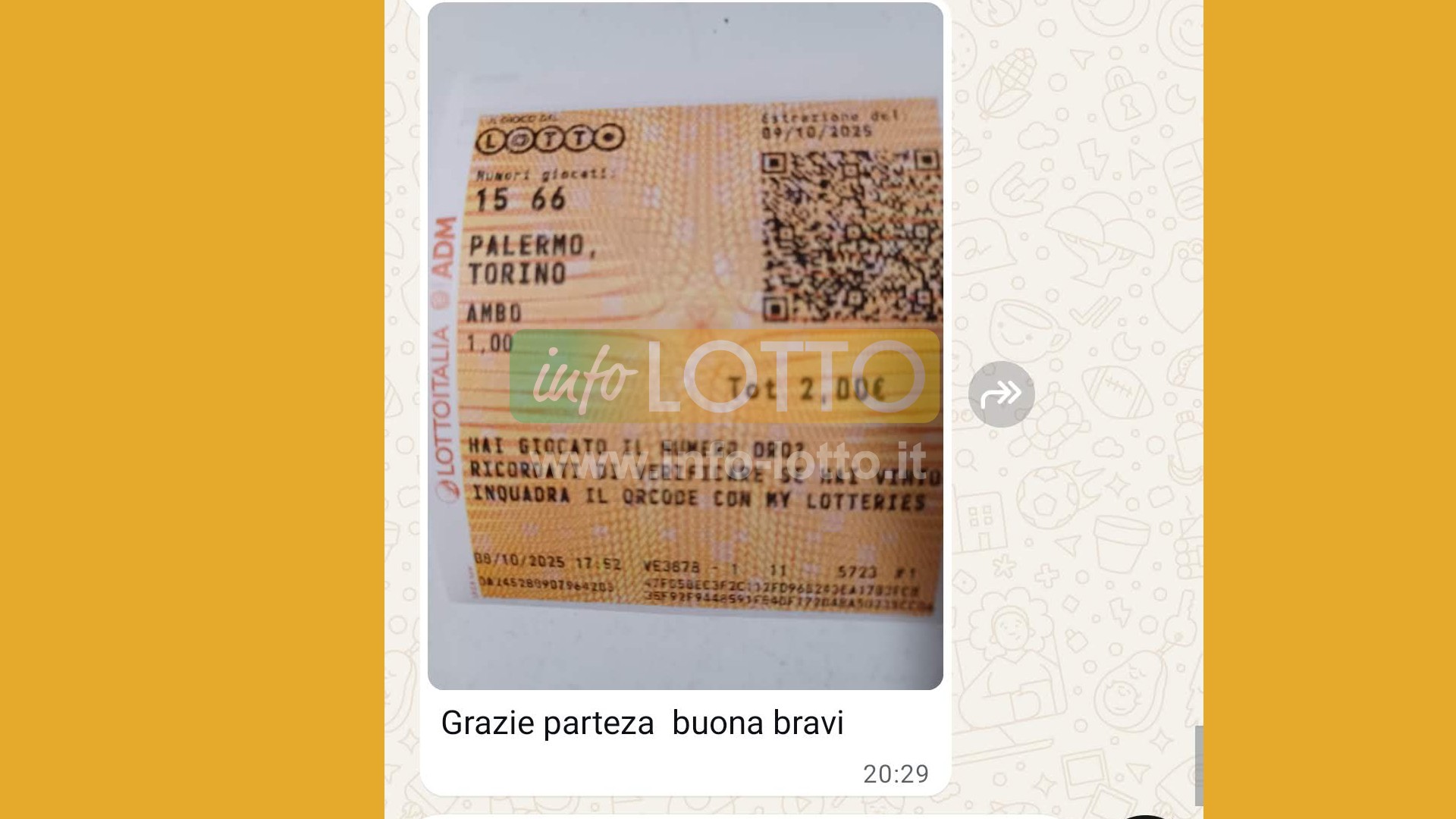 Vincita Ottobre 2025