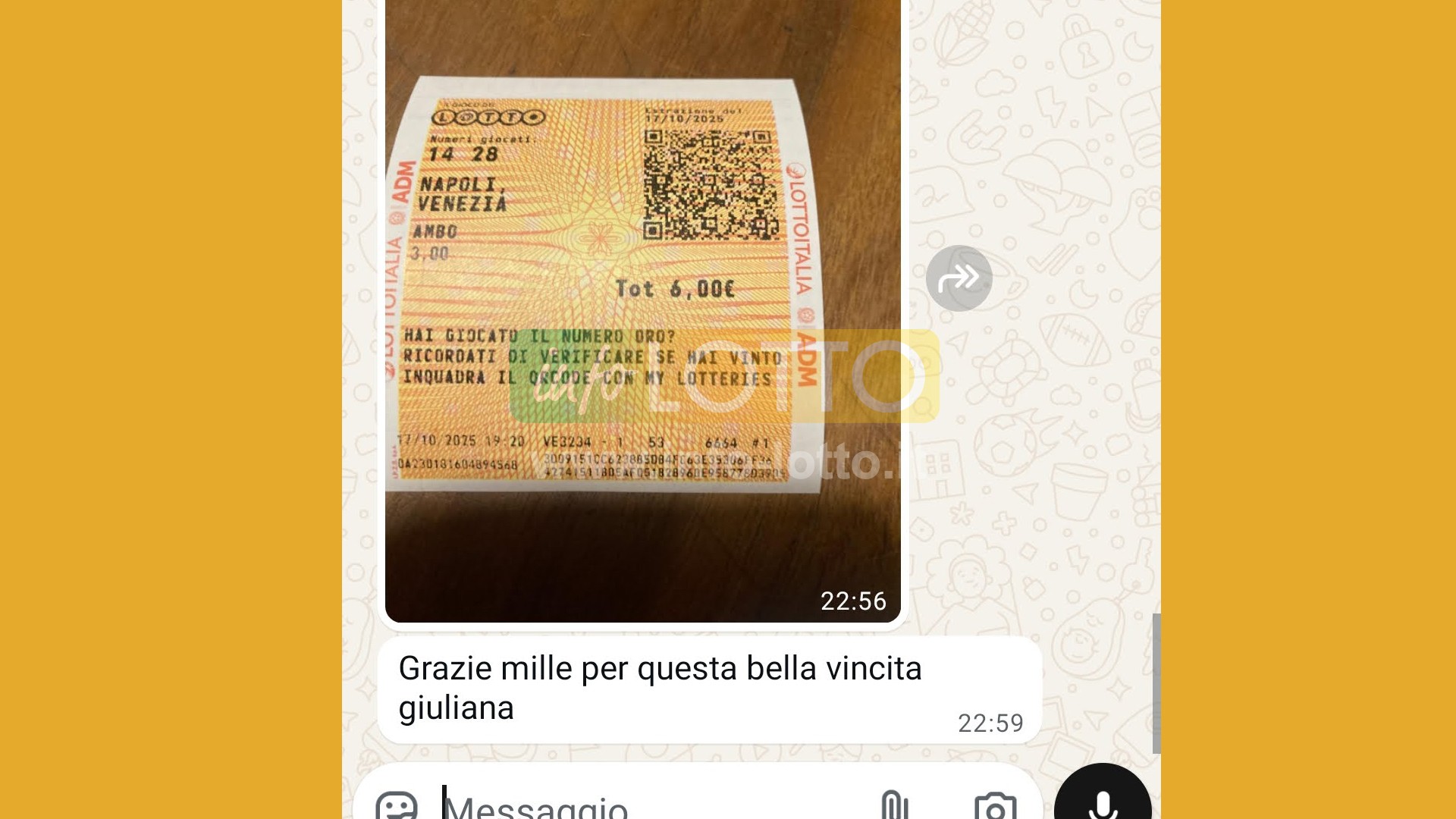 Vincita Ottobre 2025