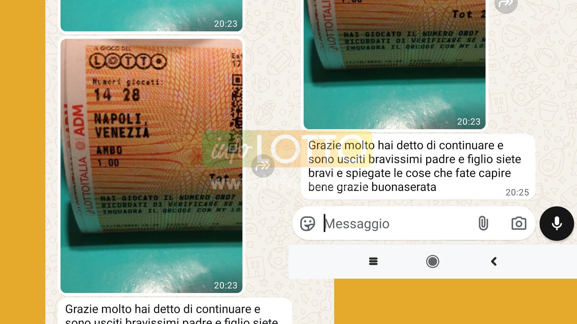 Vincita Ottobre 2025