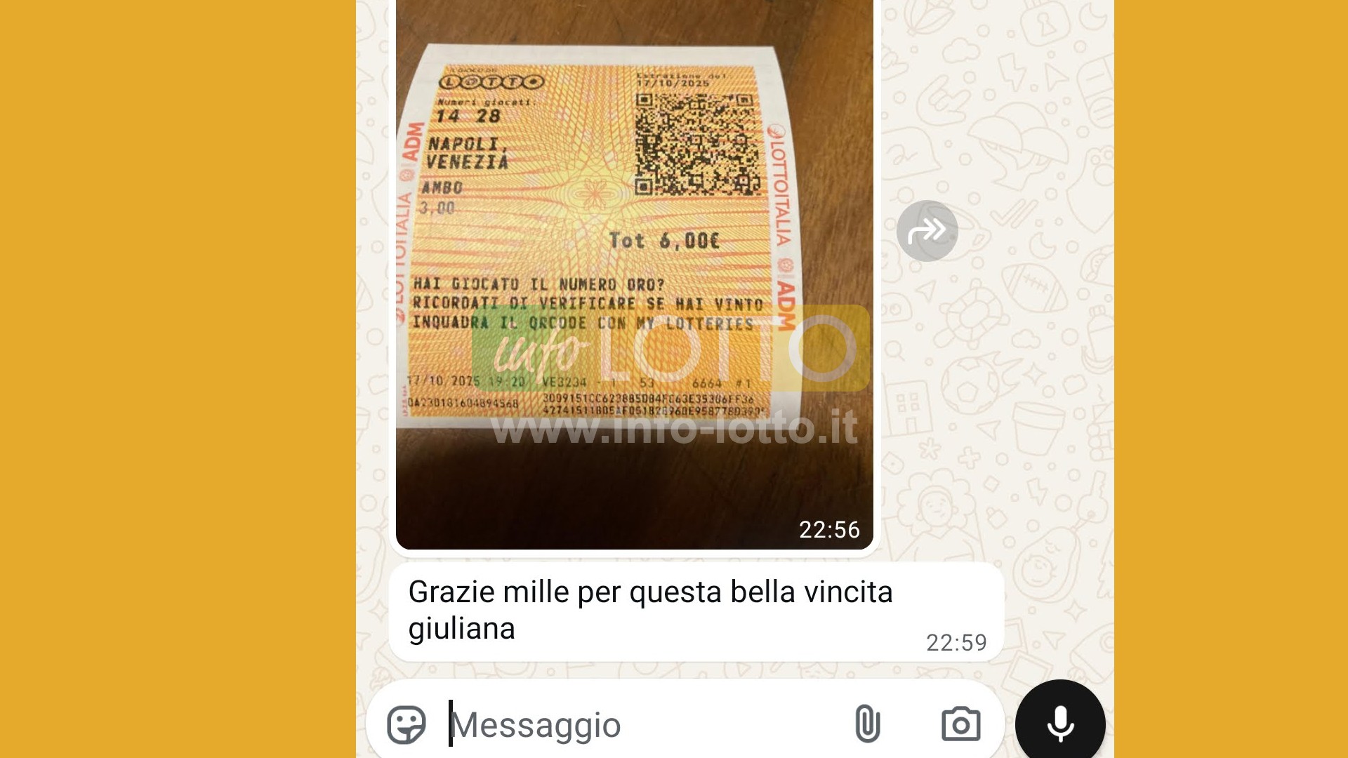 Vincita Ottobre 2025