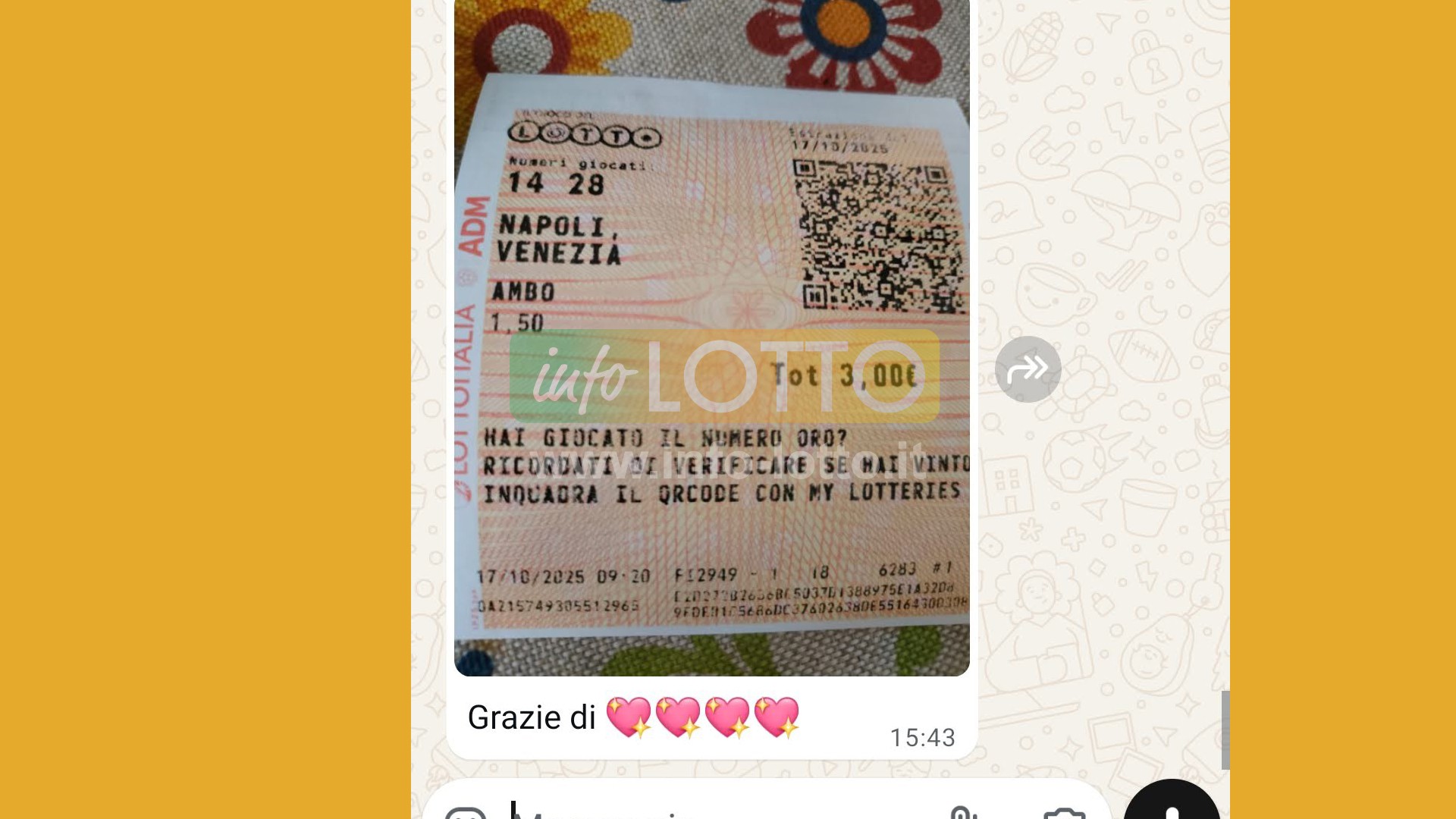 Vincita Ottobre 2025