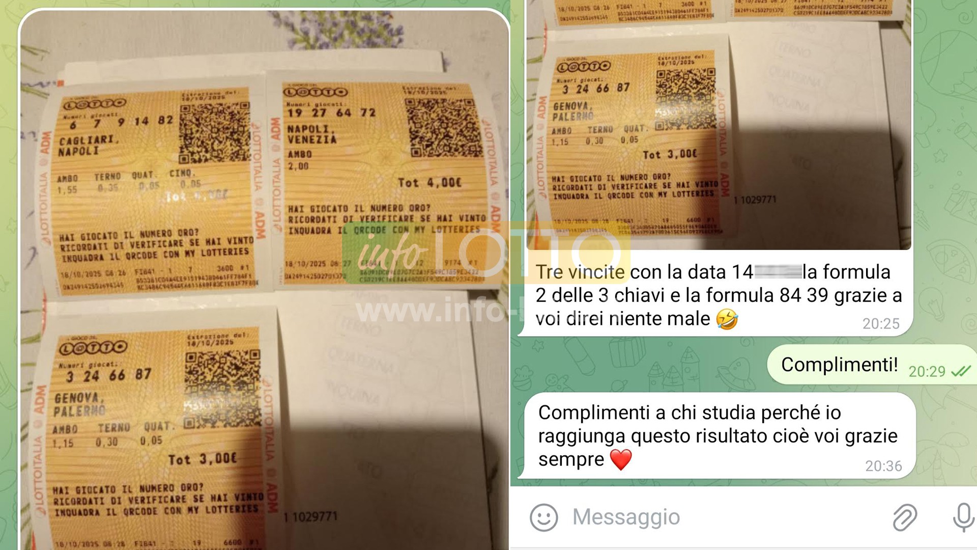 Vincita Ottobre 2025
