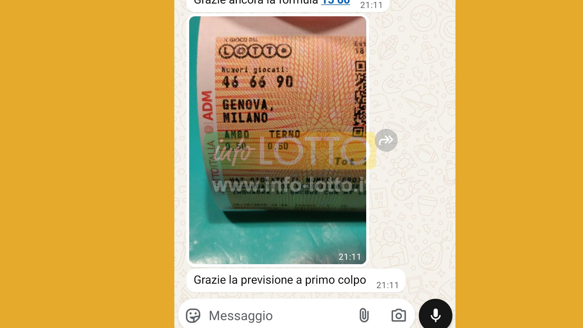 Vincita Ottobre 2025