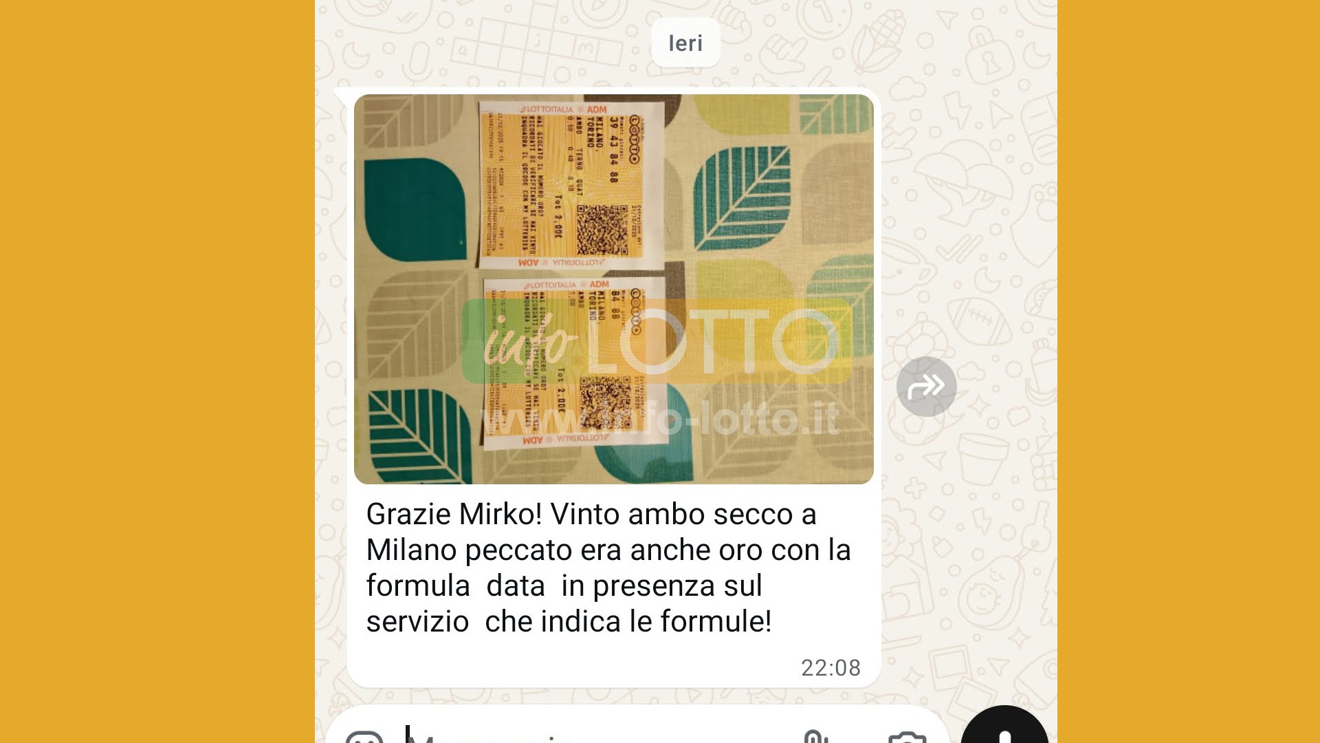 Vincita Ottobre 2025