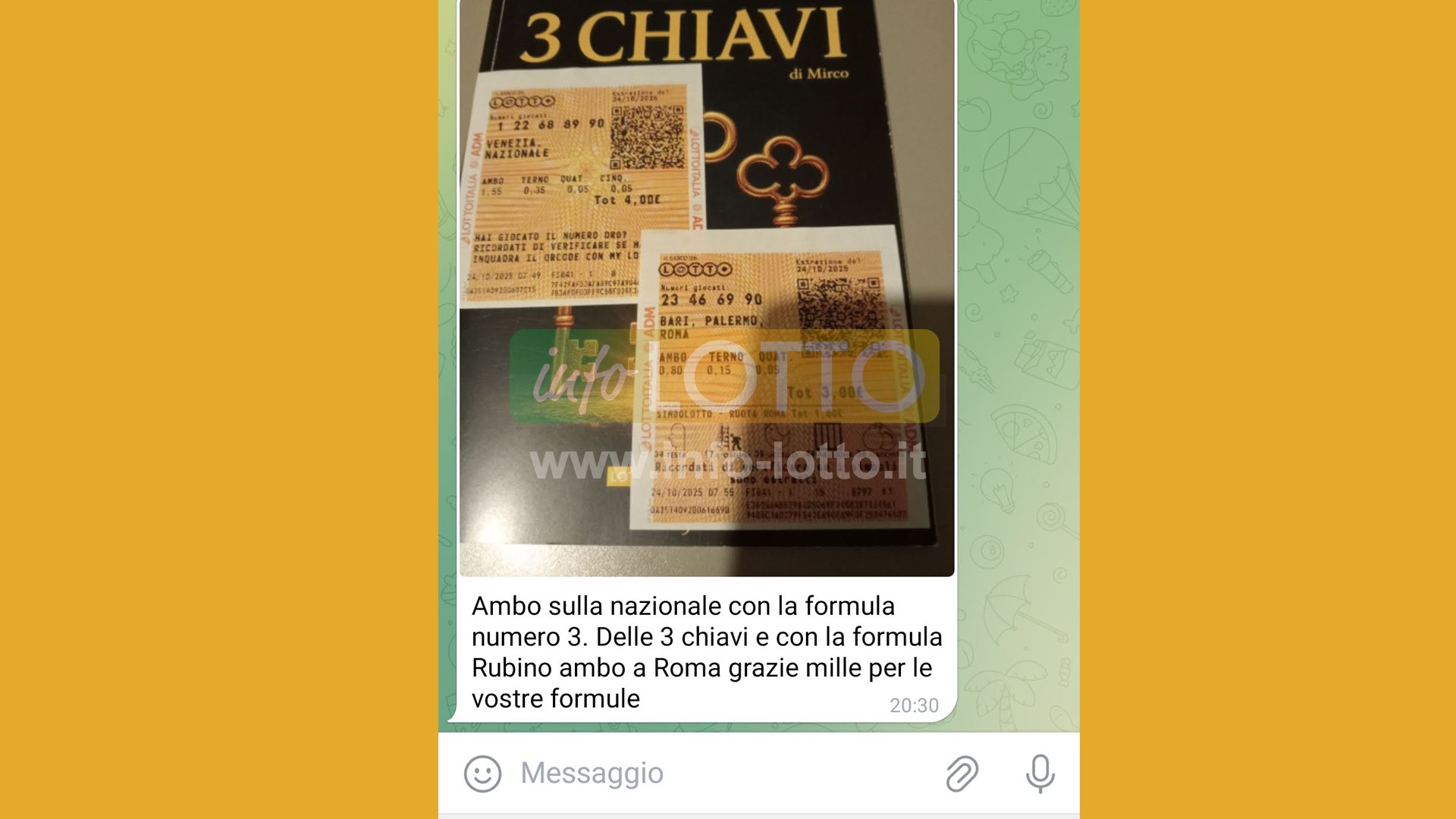 Vincita Ottobre 2025