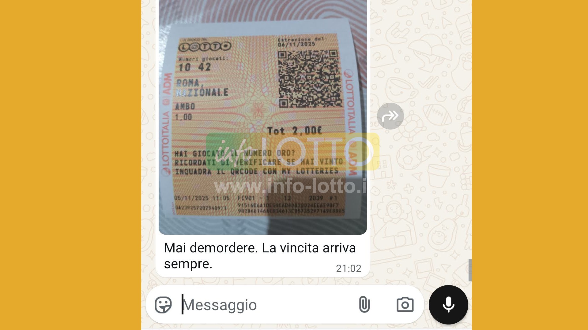 Vincita Novembre 2025