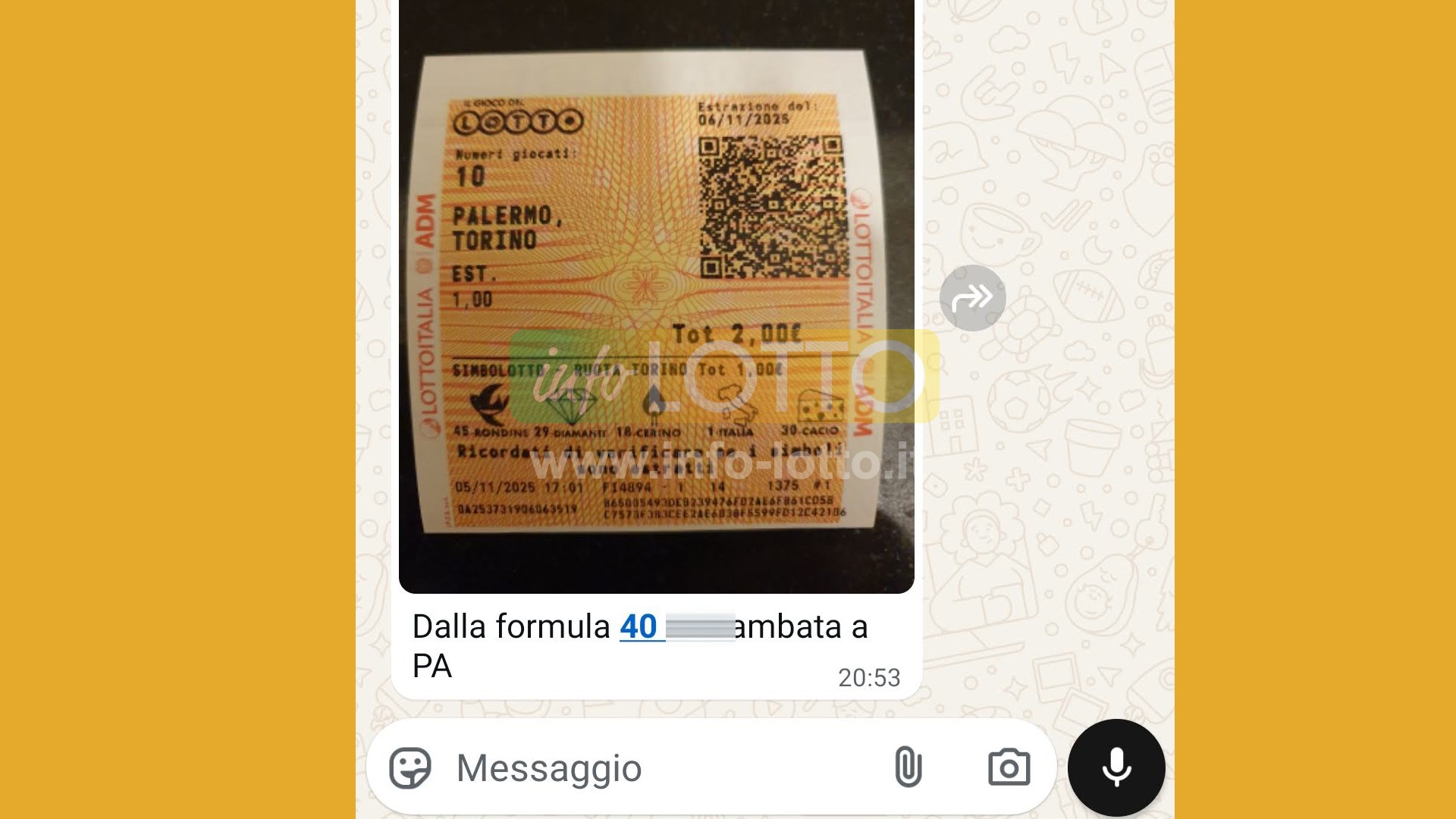 Vincita Novembre 2025