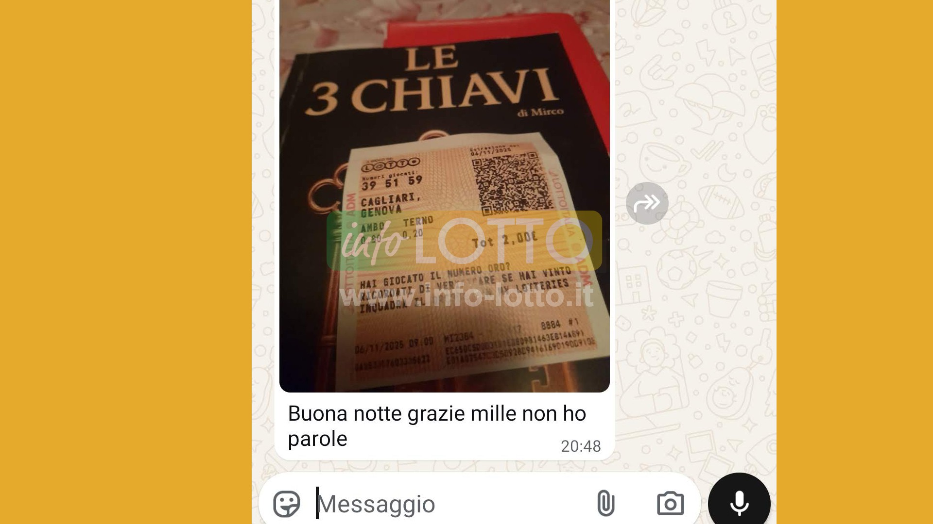Vincita Novembre 2025