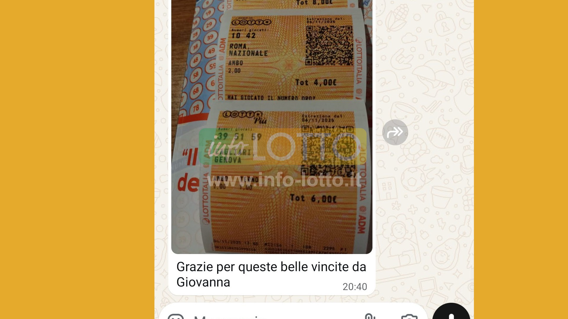 Vincita Novembre 2025