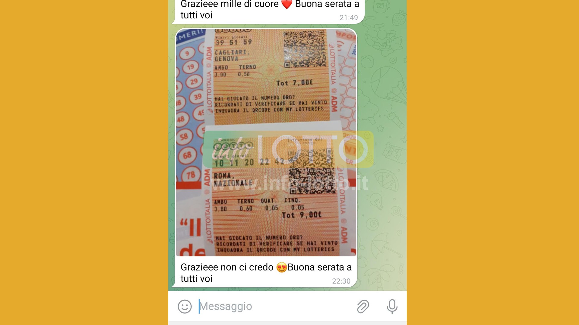 Vincita Novembre 2025