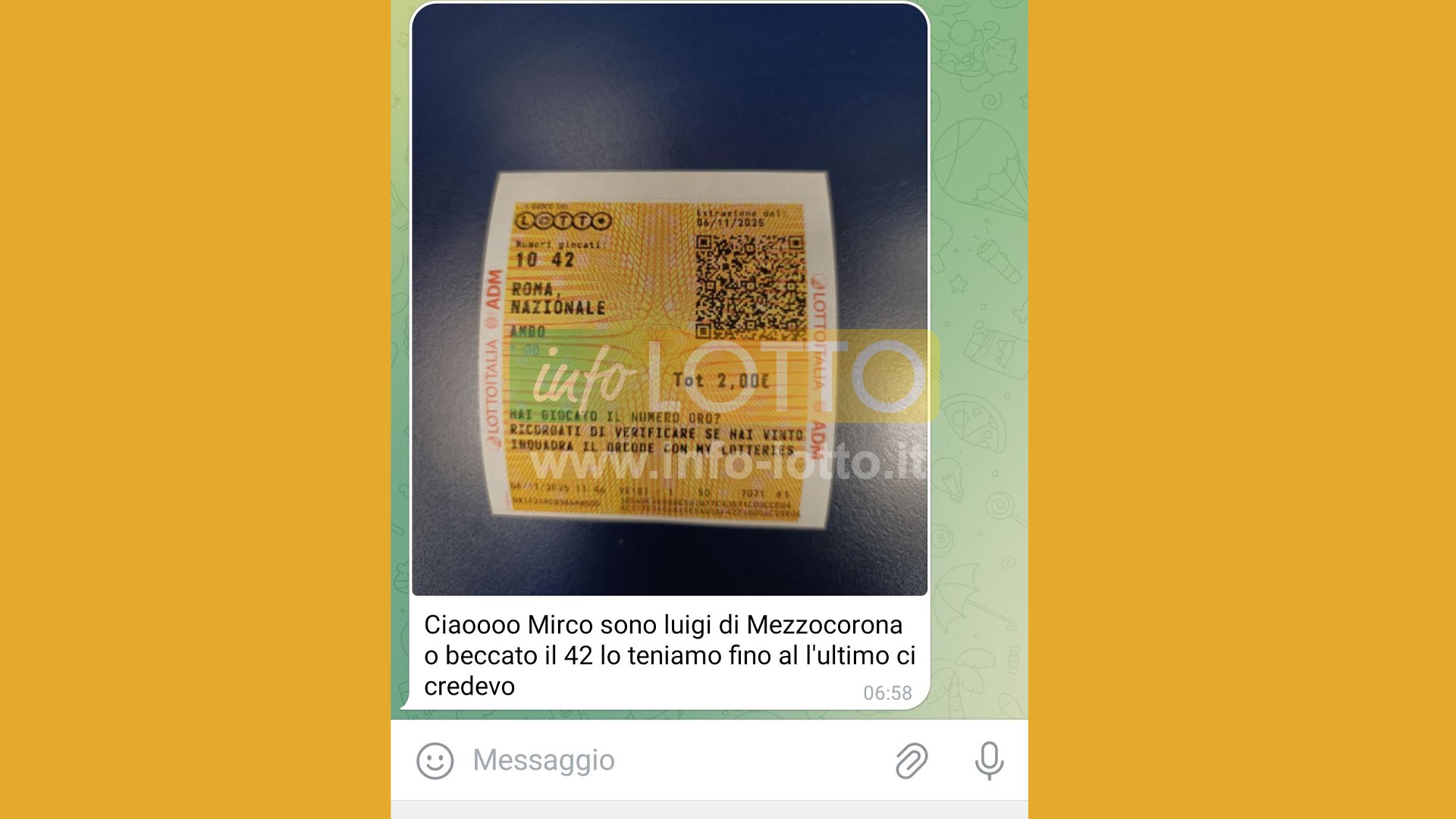 Vincita Novembre 2025