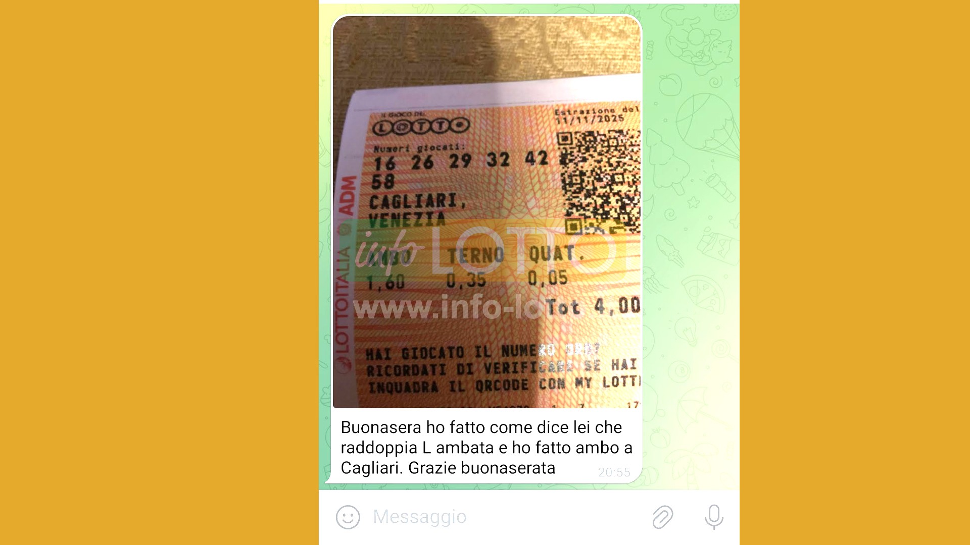 Vincita Novembre 2025