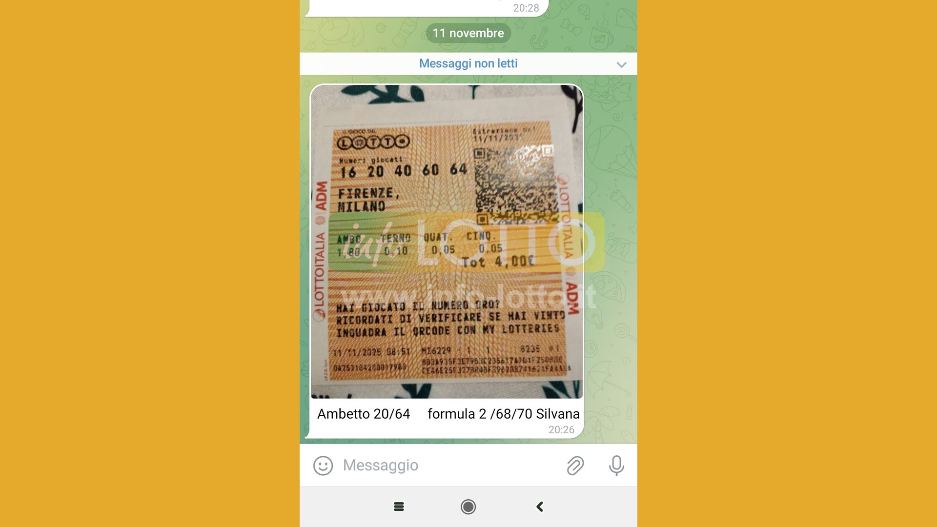 Vincita Novembre 2025