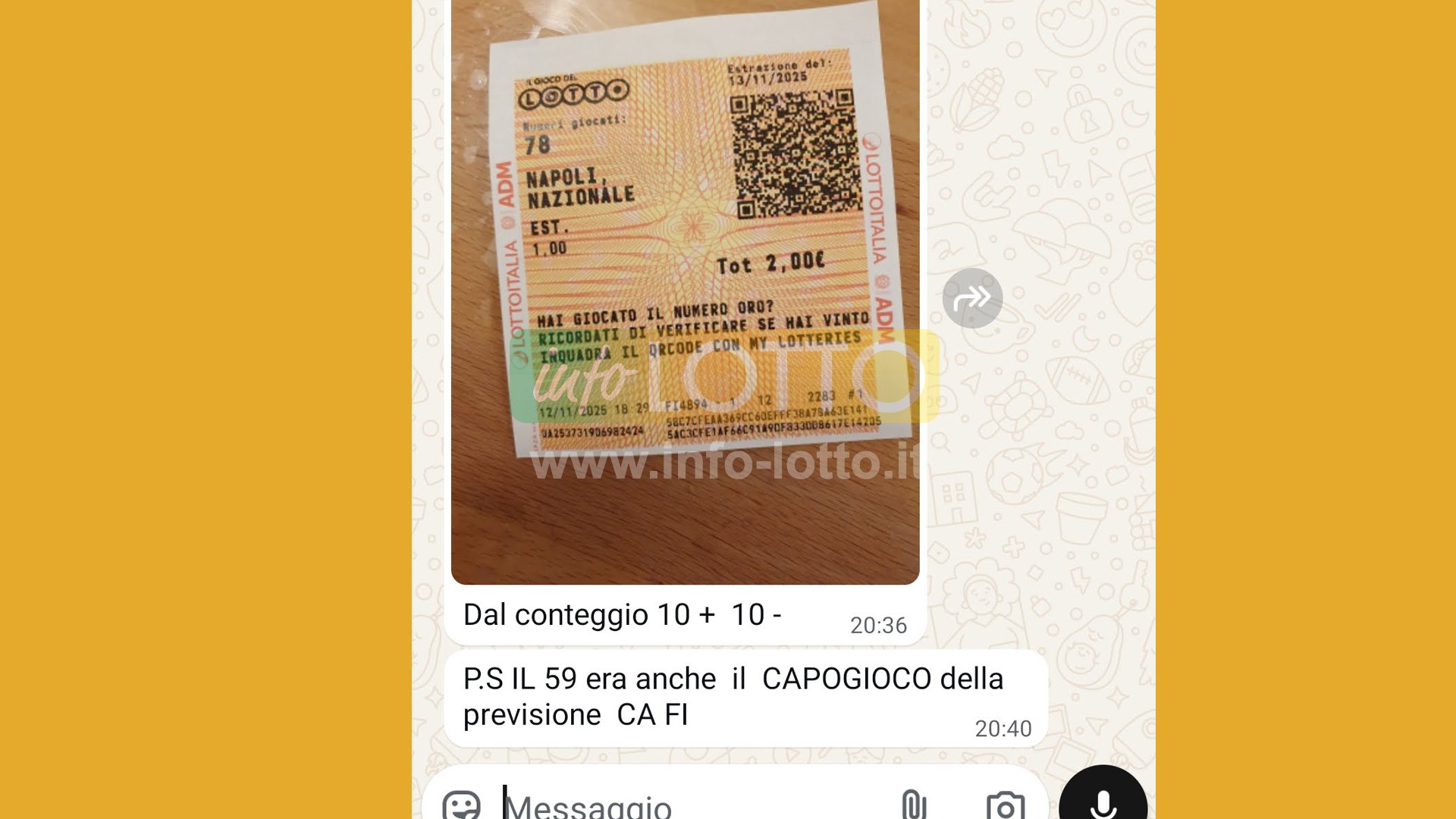 Vincita Novembre 2025