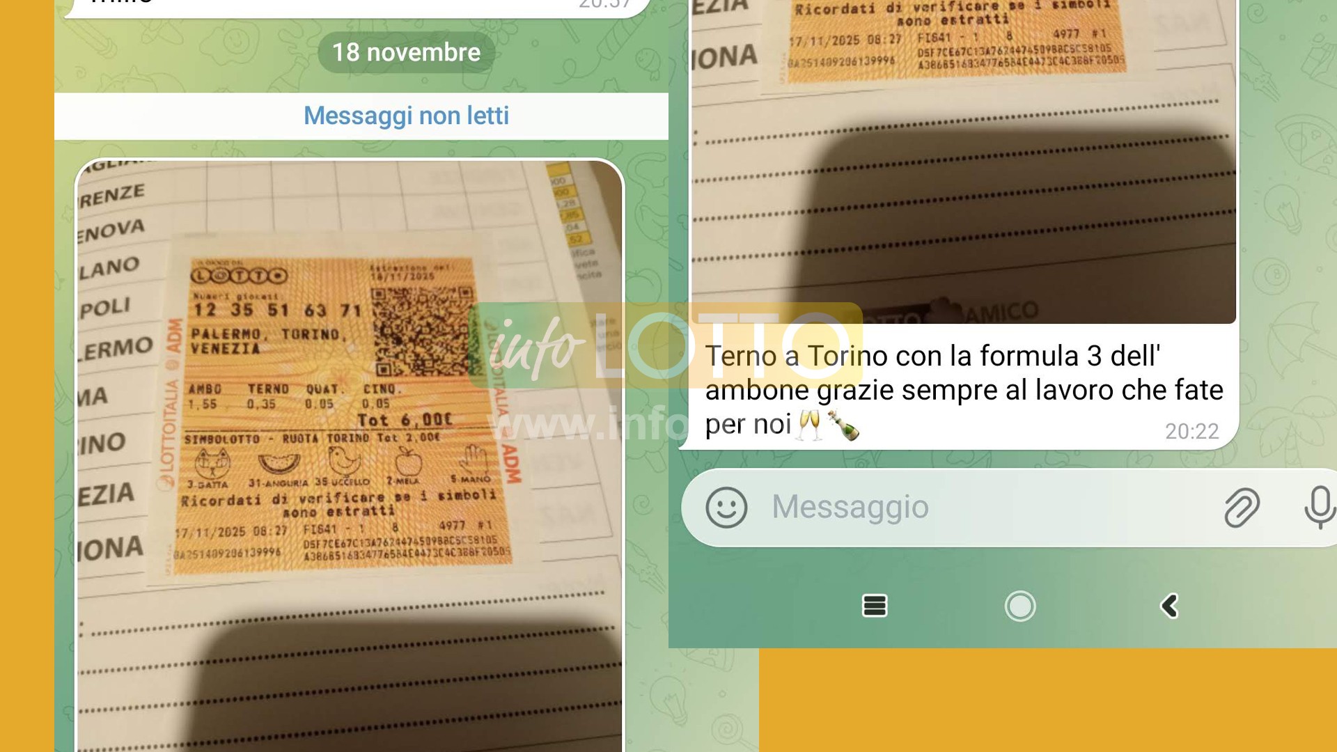 Vincita Novembre 2025