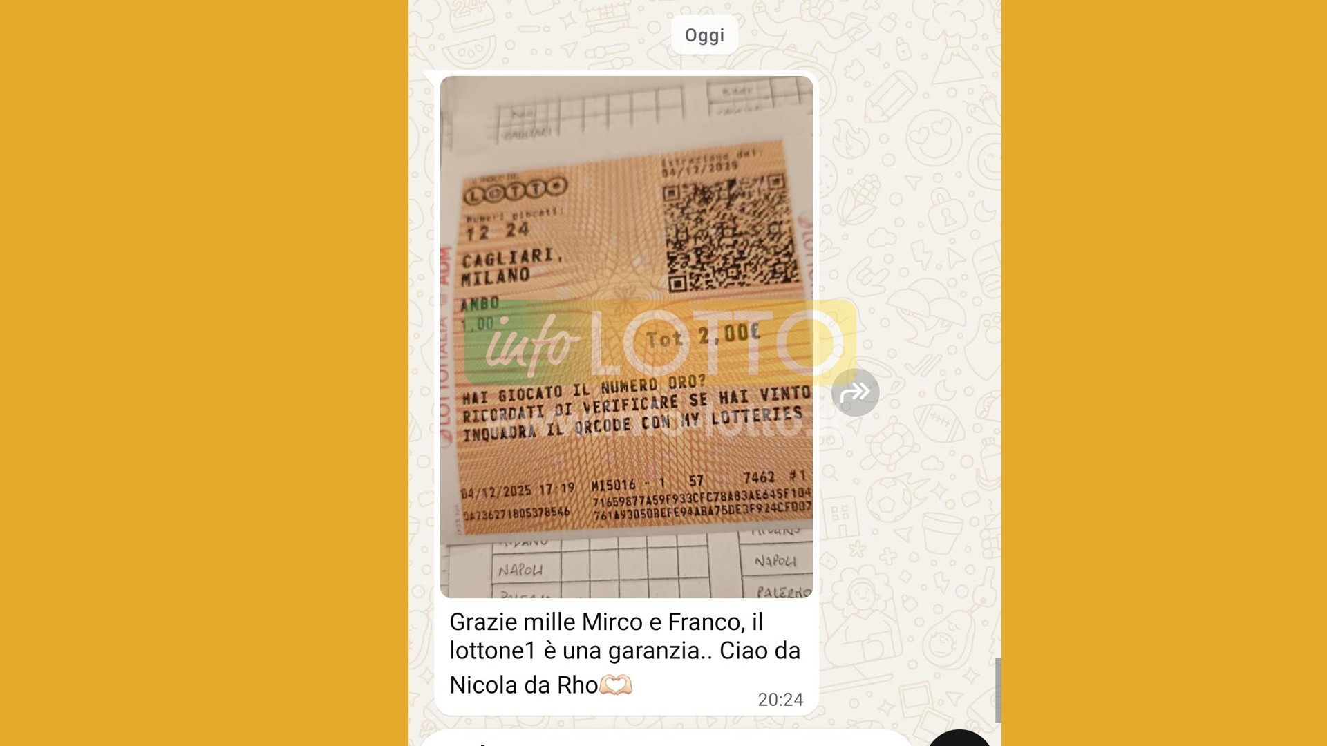 Vincita Novembre 2025