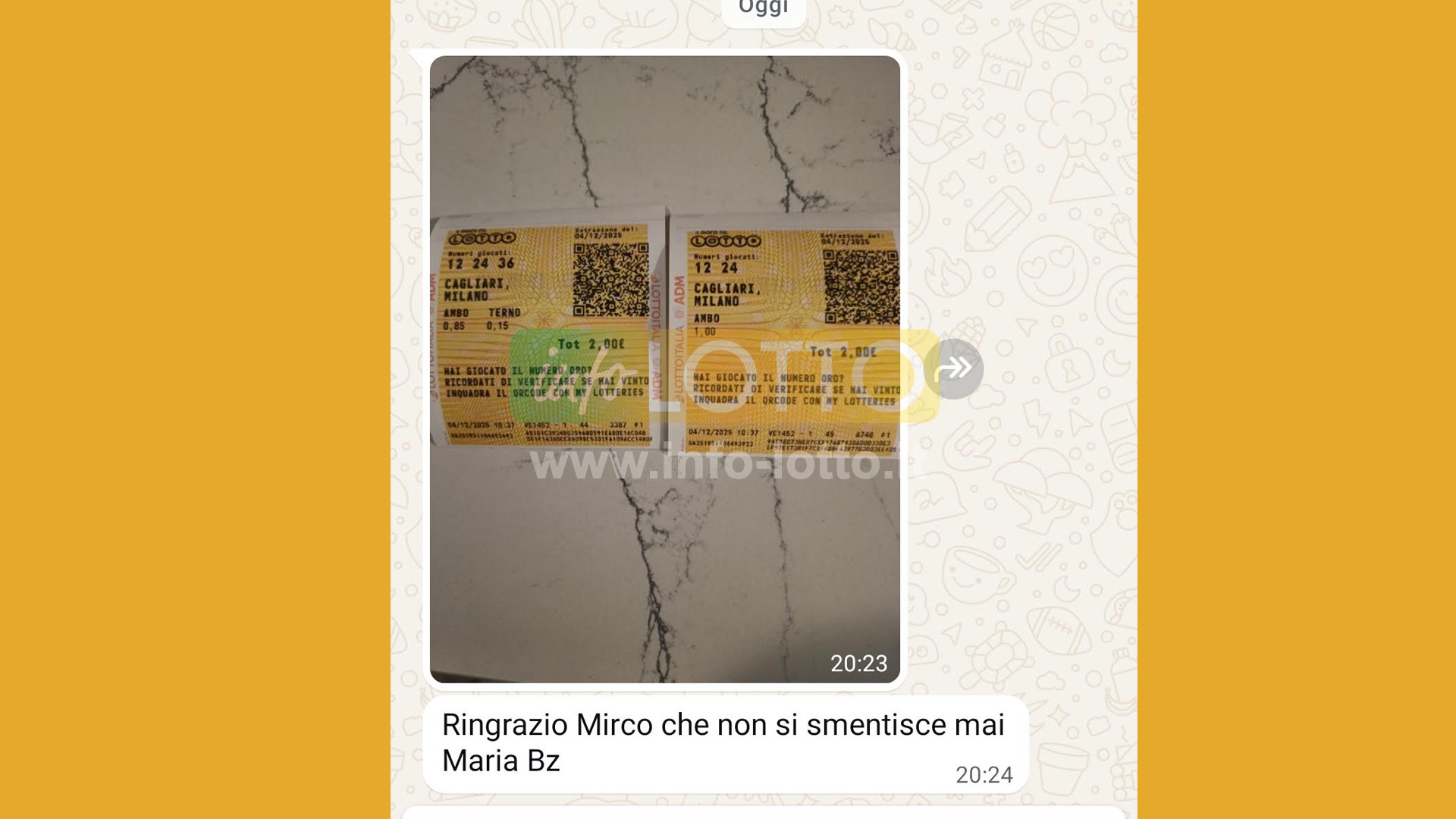 Vincita Novembre 2025