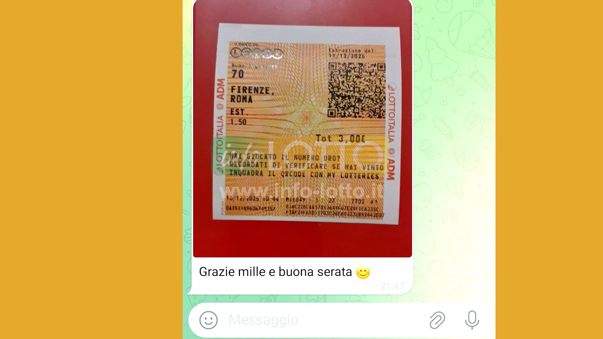 Vincita Dicembre 2025