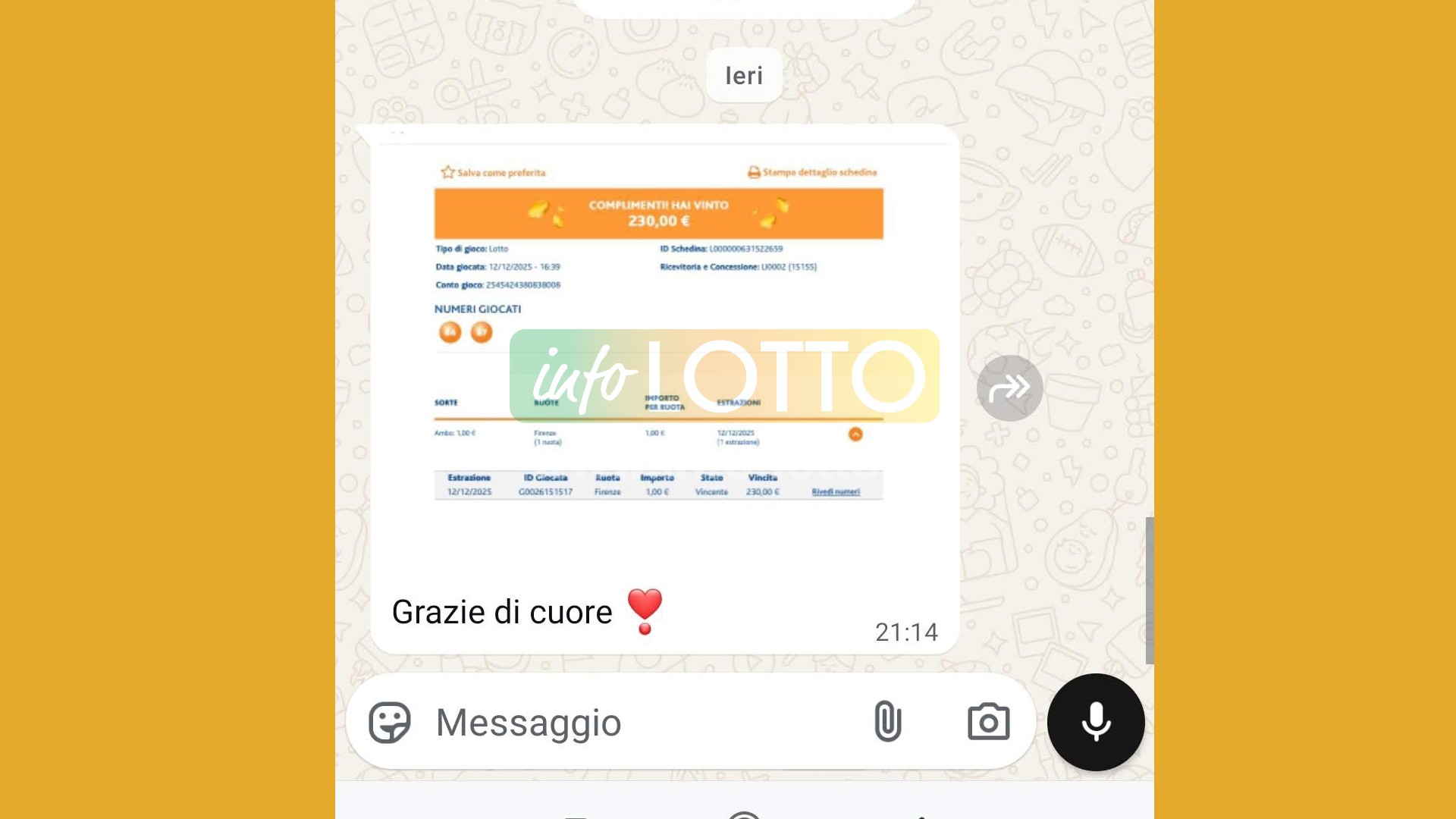Vincita Dicembre 2025