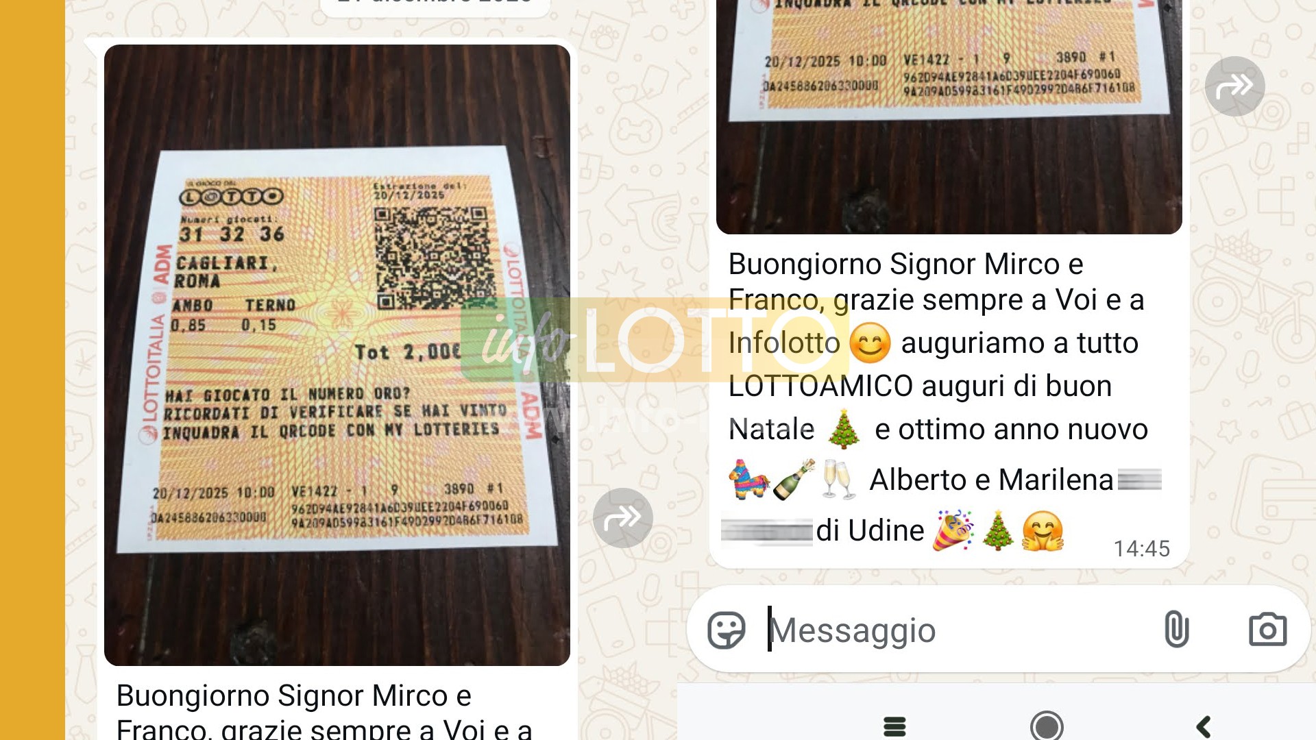 Vincita Gennaio 2026