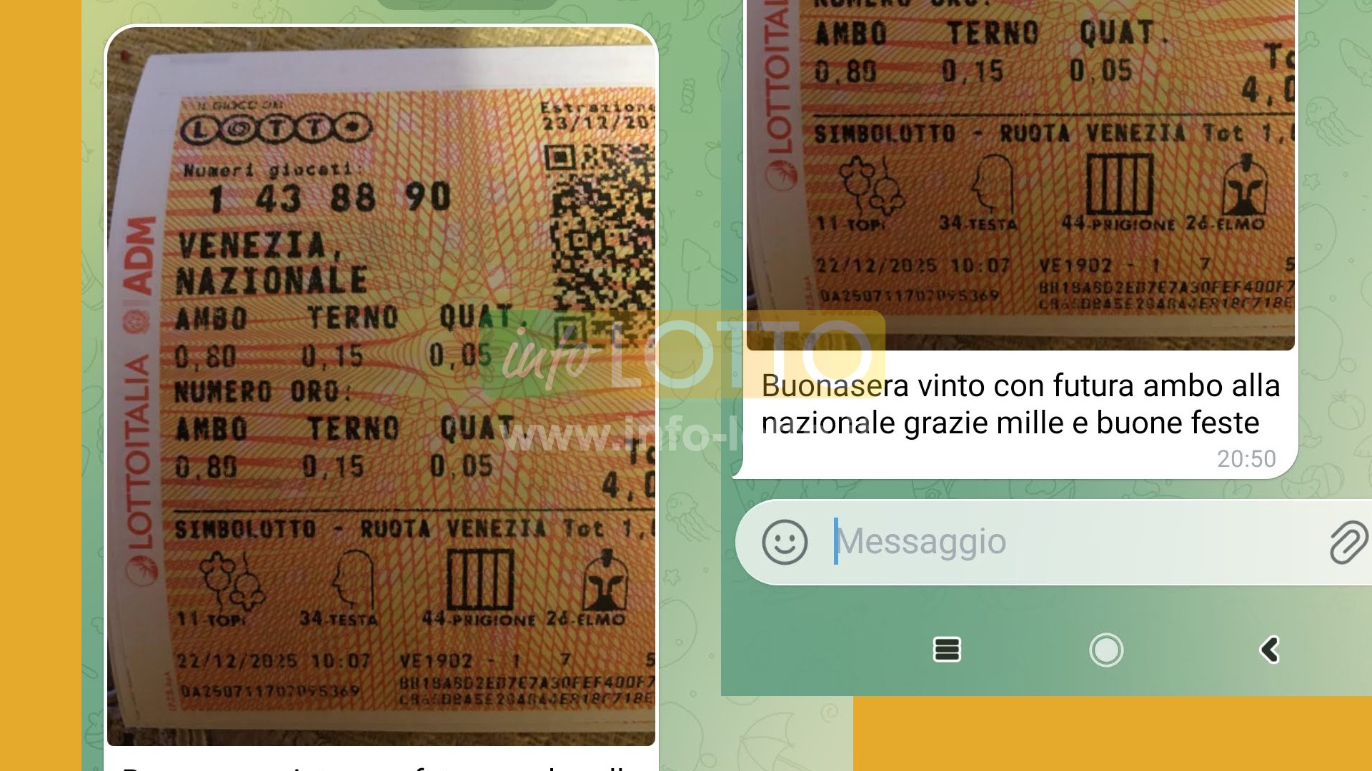 Vincita Gennaio 2026