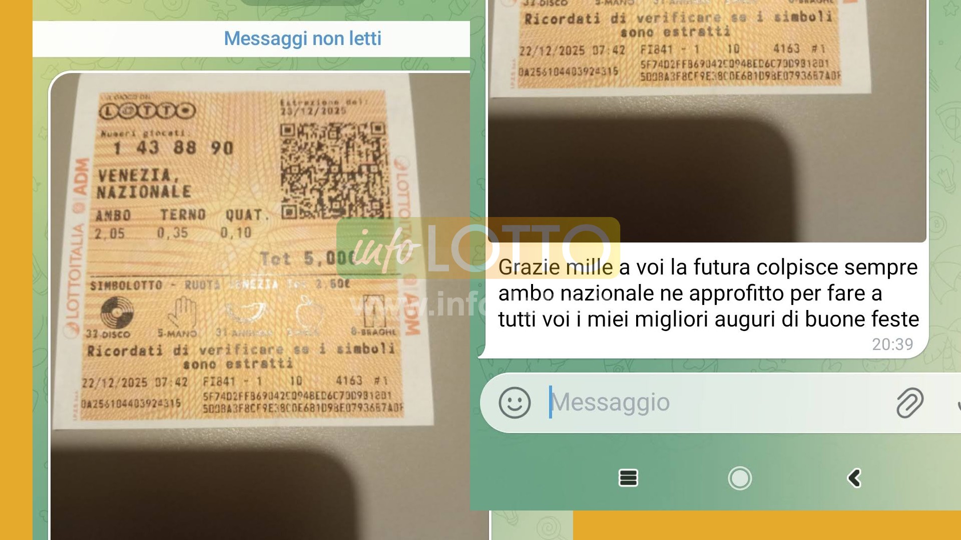 Vincita Gennaio 2026