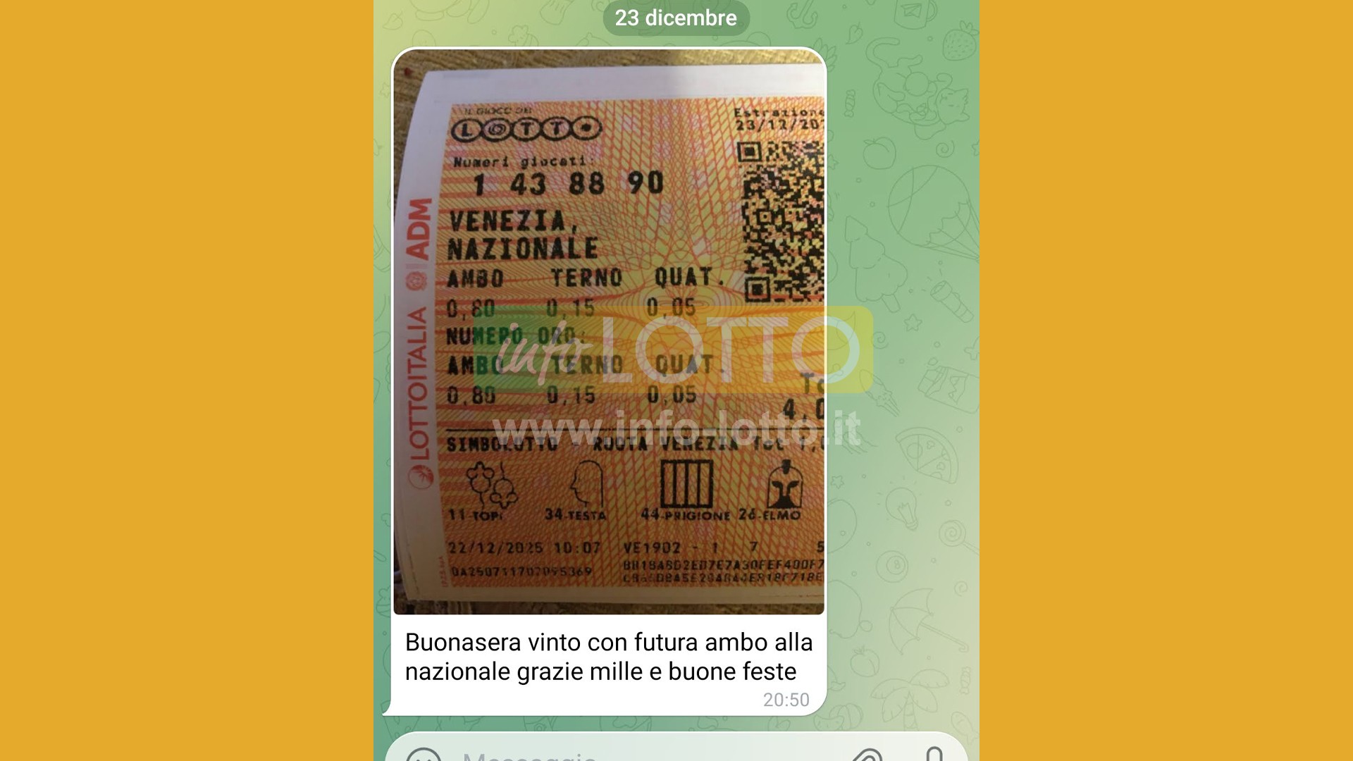 Vincita Gennaio 2026