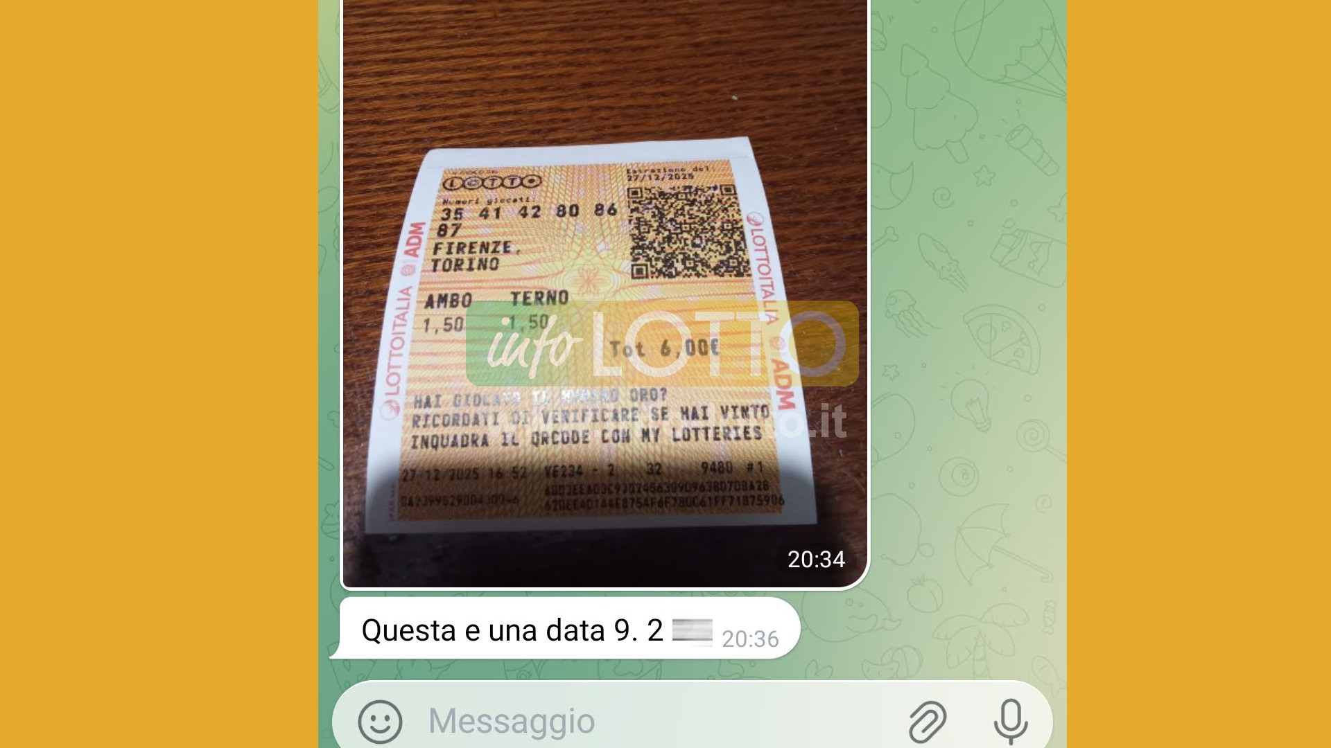 Vincita Gennaio 2026