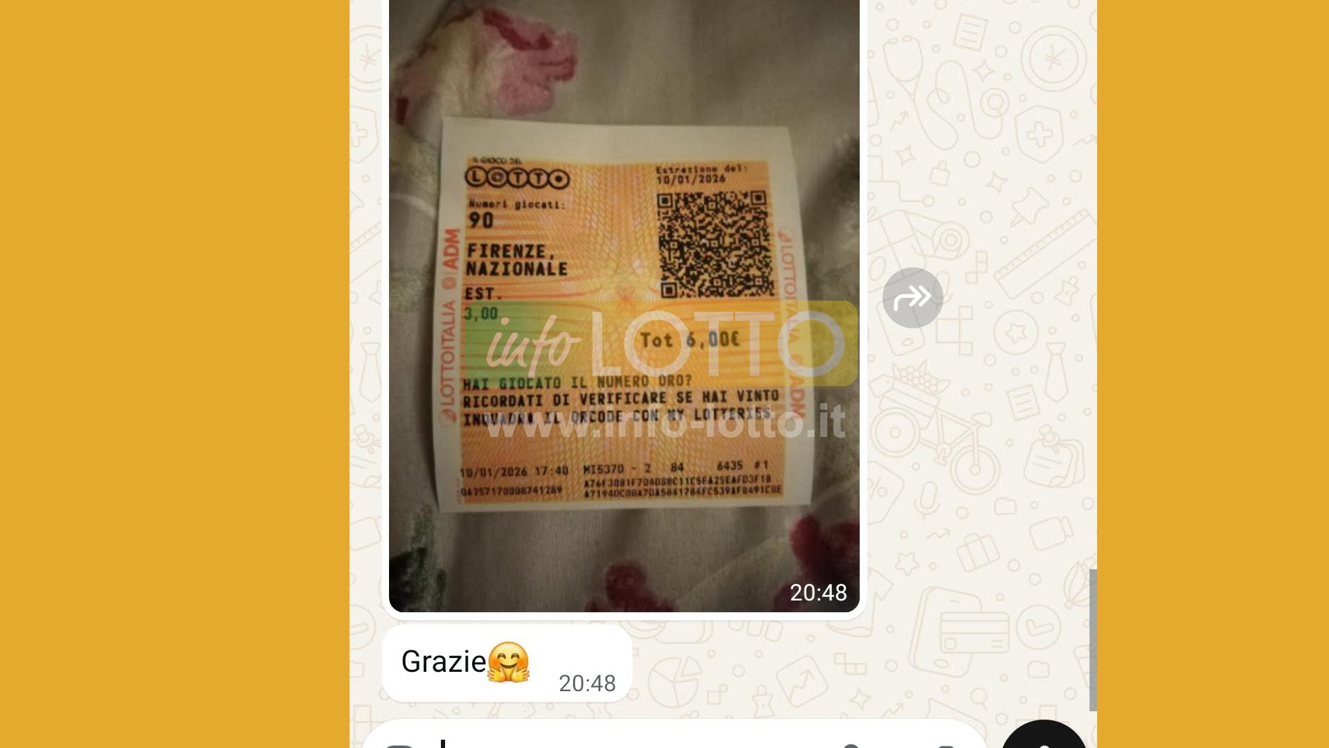 Vincita Gennaio 2026
