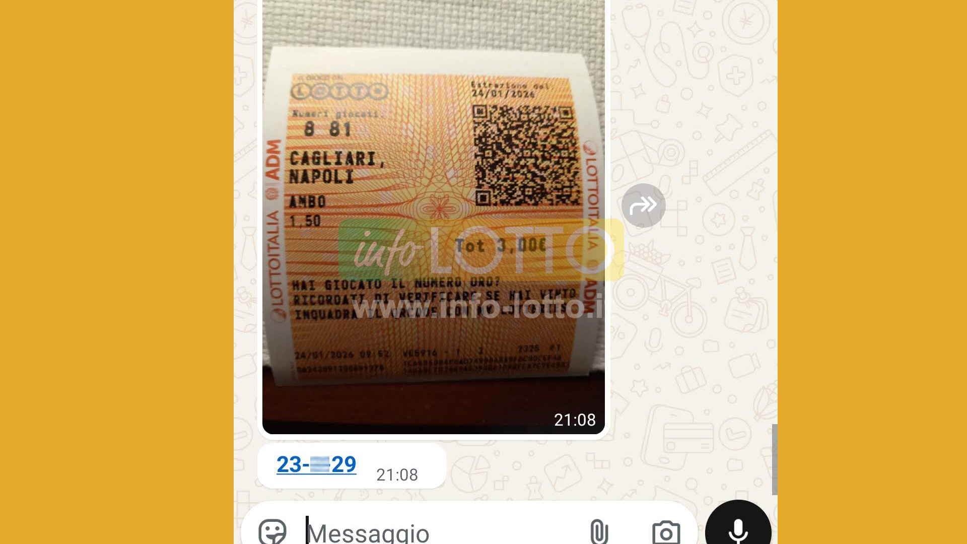 Vincita Gennaio 2026