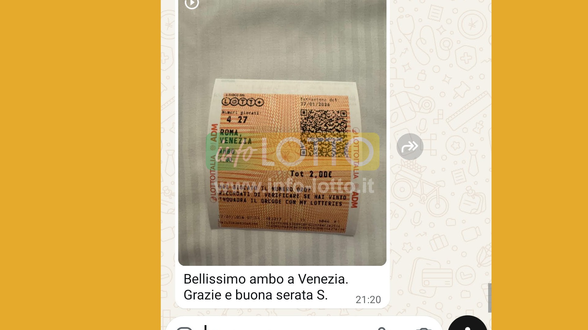 Vincita Gennaio 2026