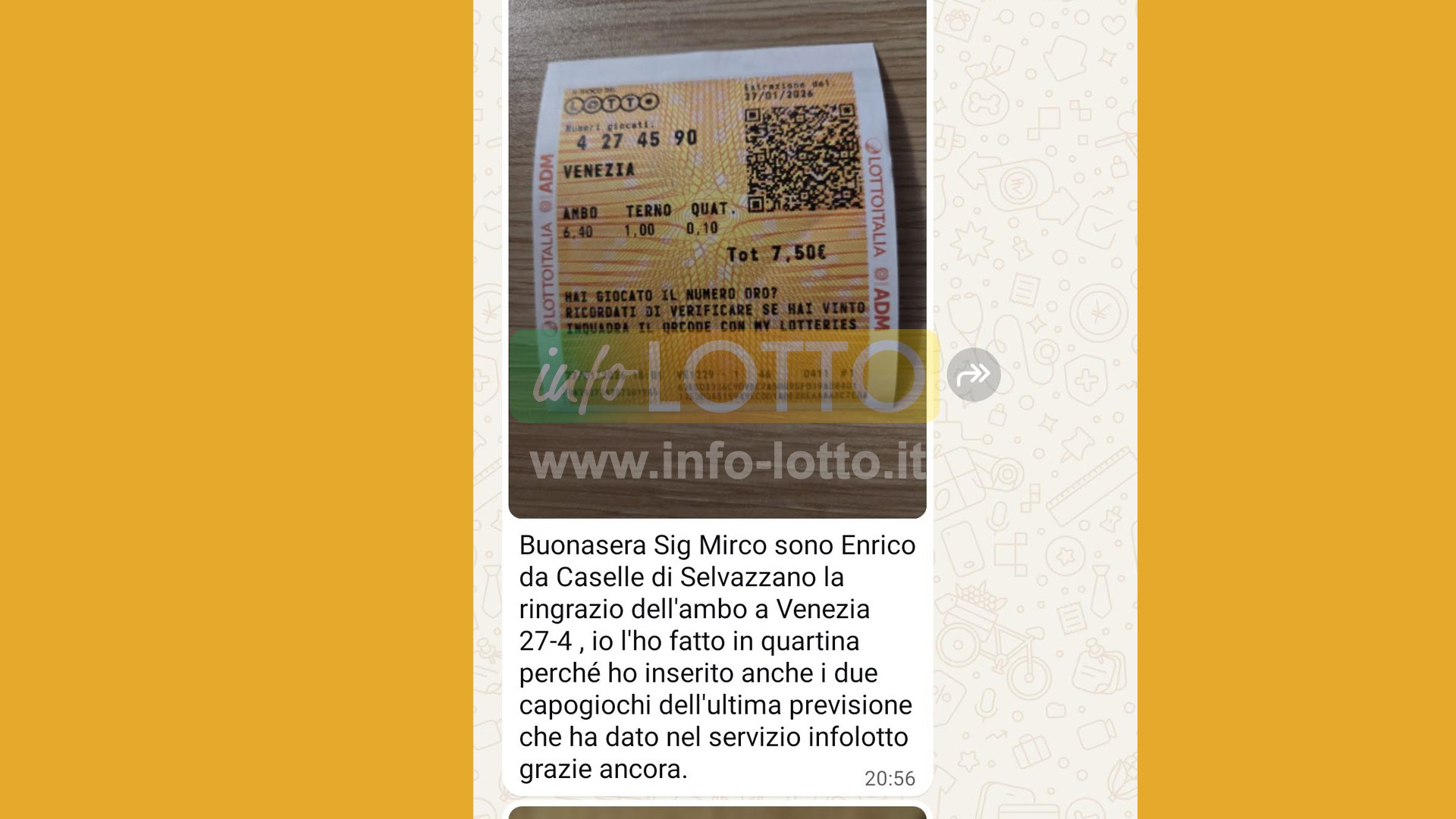 Vincita Gennaio 2026
