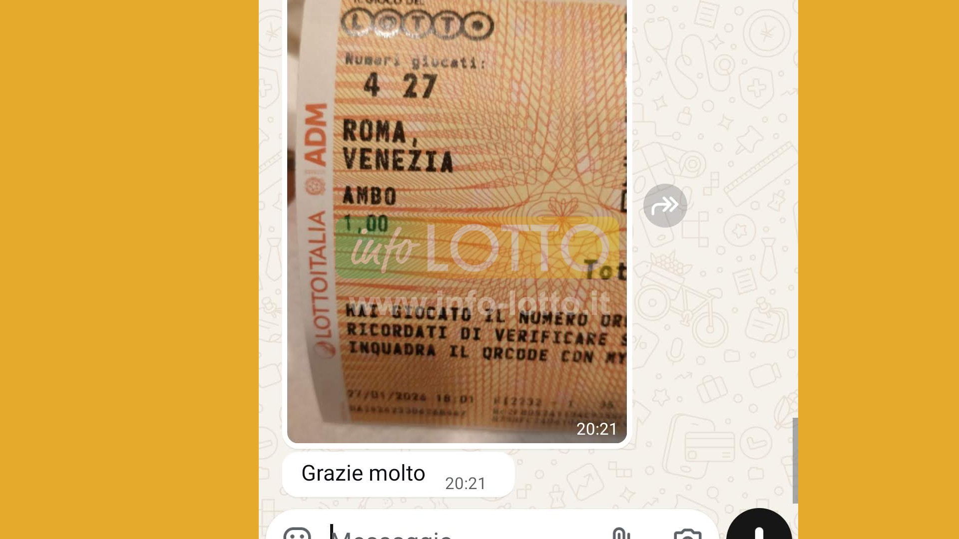 Vincita Gennaio 2026