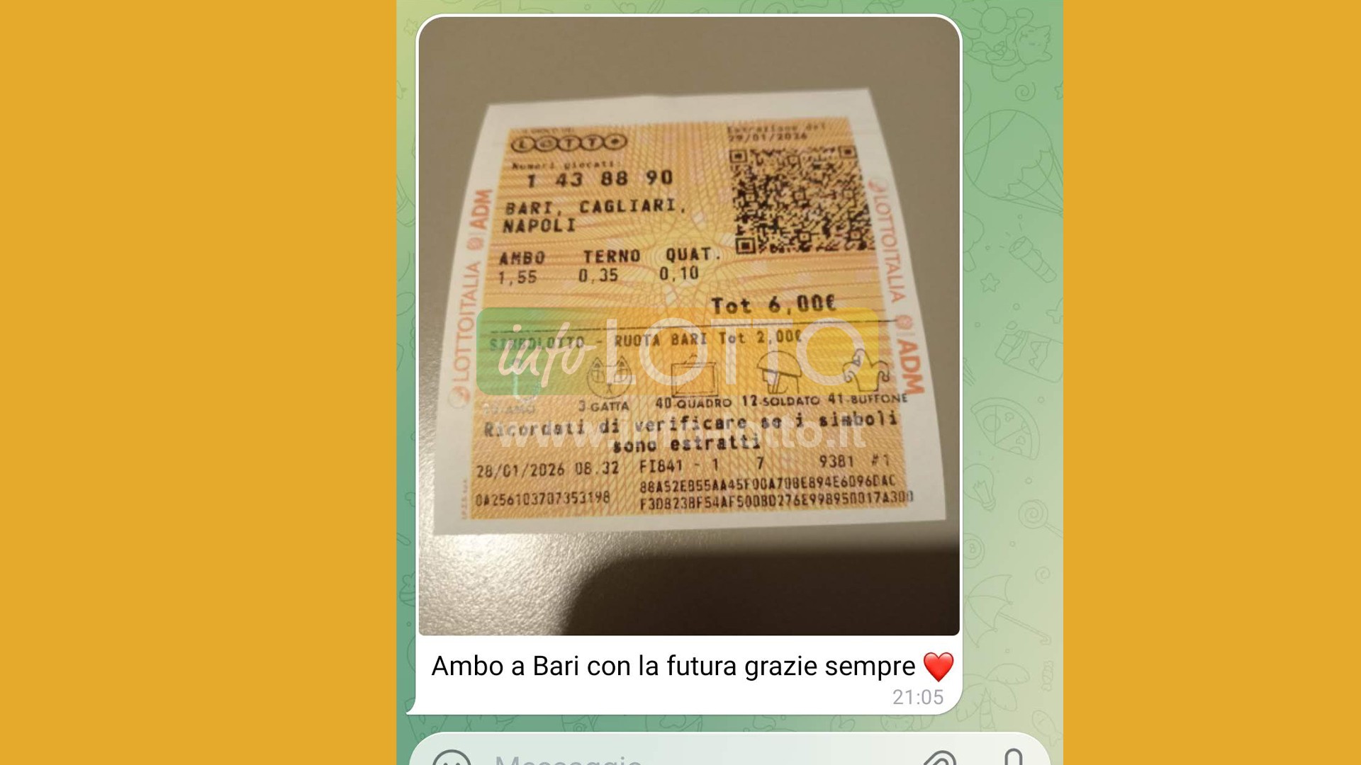 Vincita Gennaio 2026