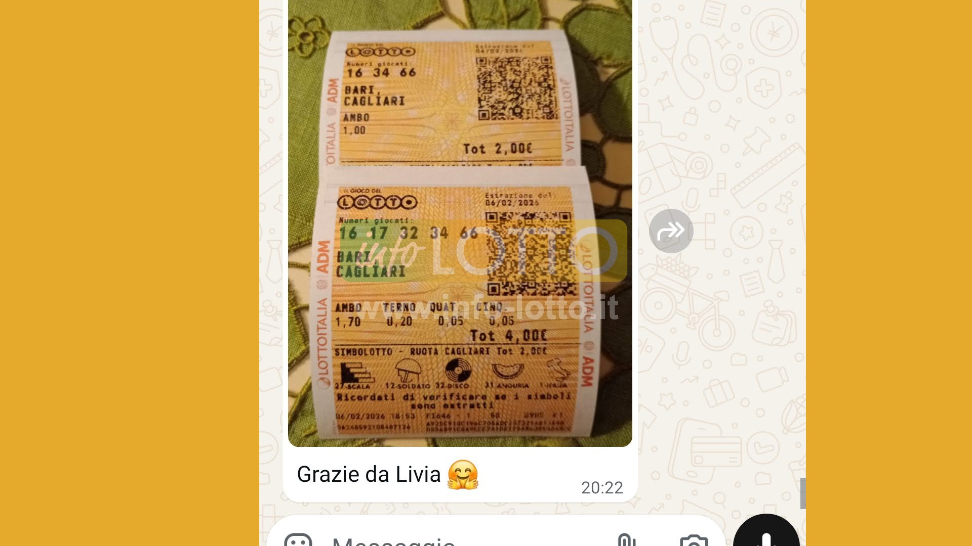 Vincita Febbraio 2026