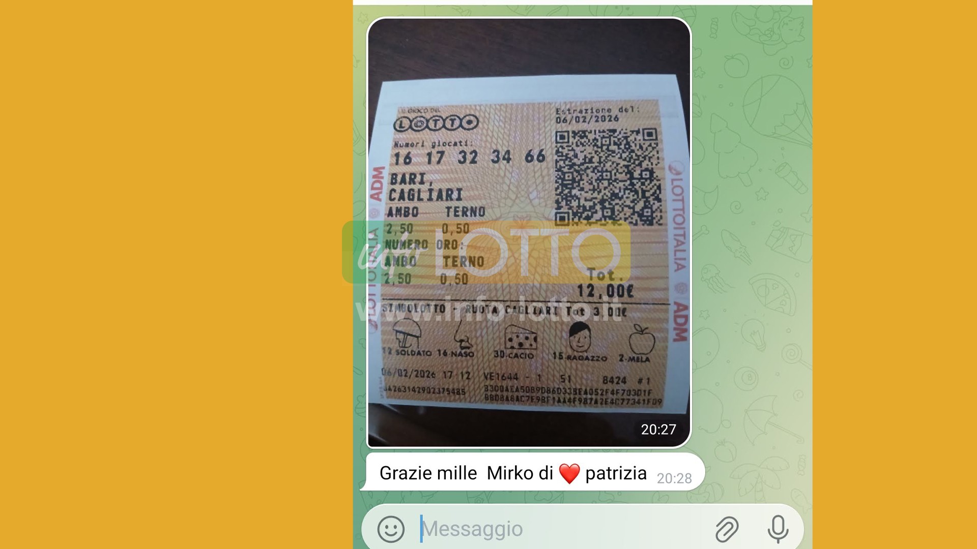 Vincita Febbraio 2026