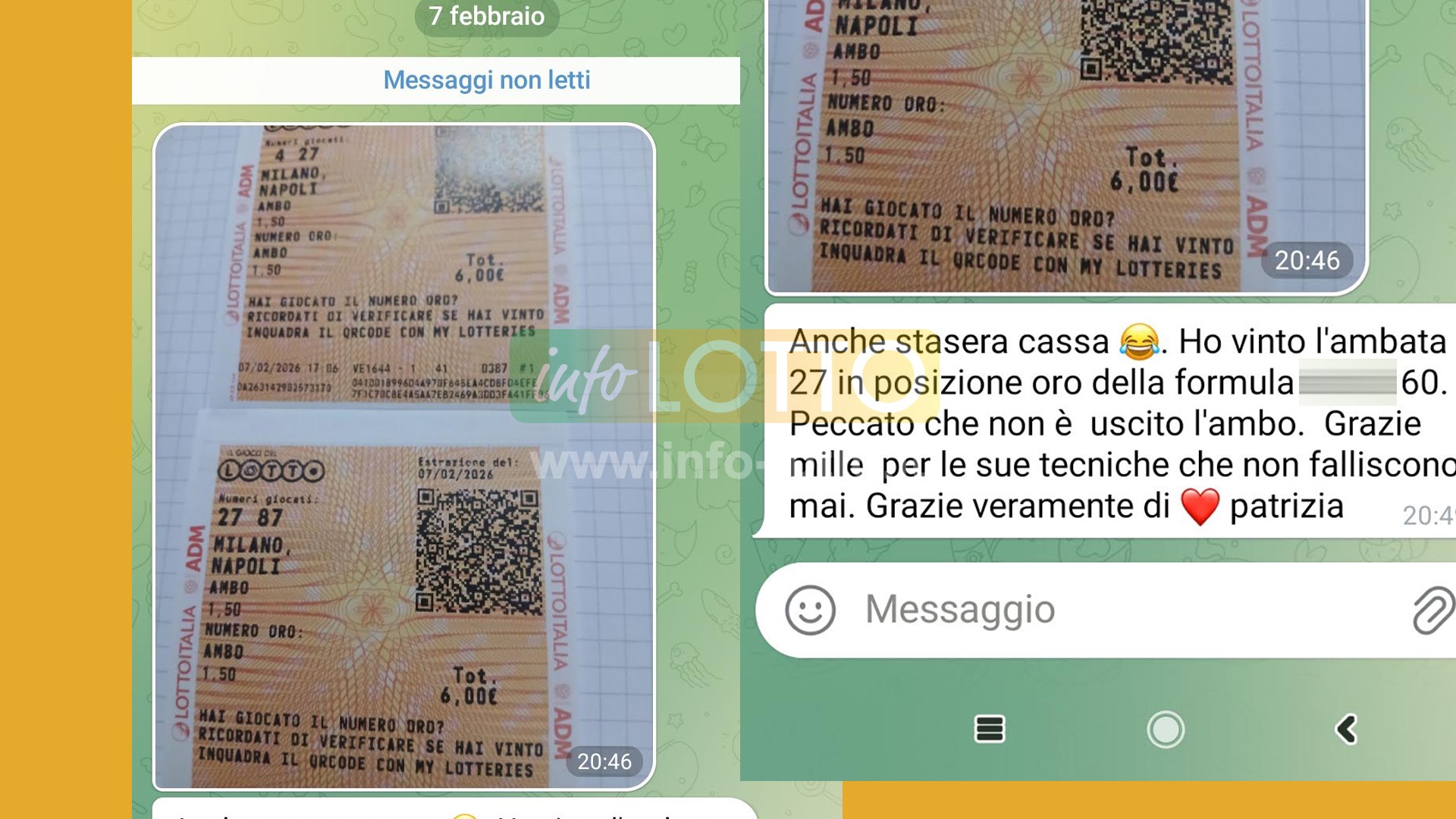 Vincita Febbraio 2026