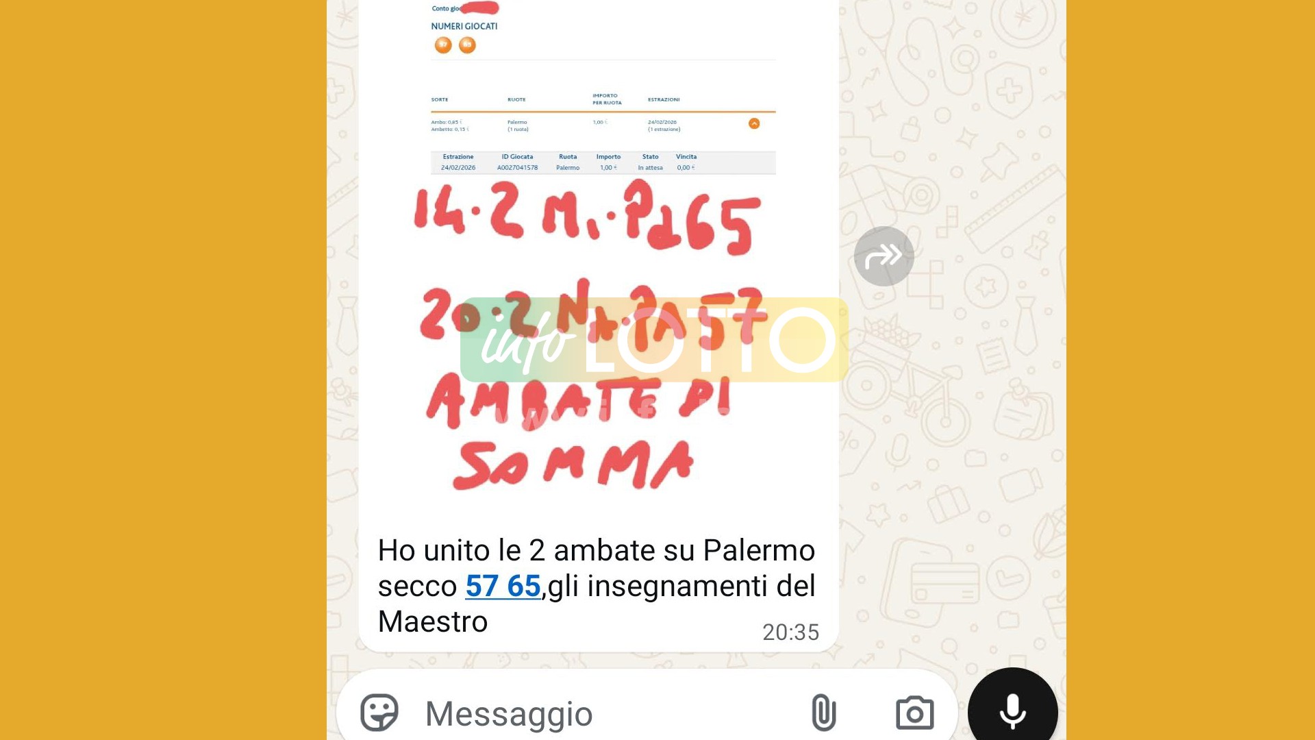 Vincita Febbraio 2026