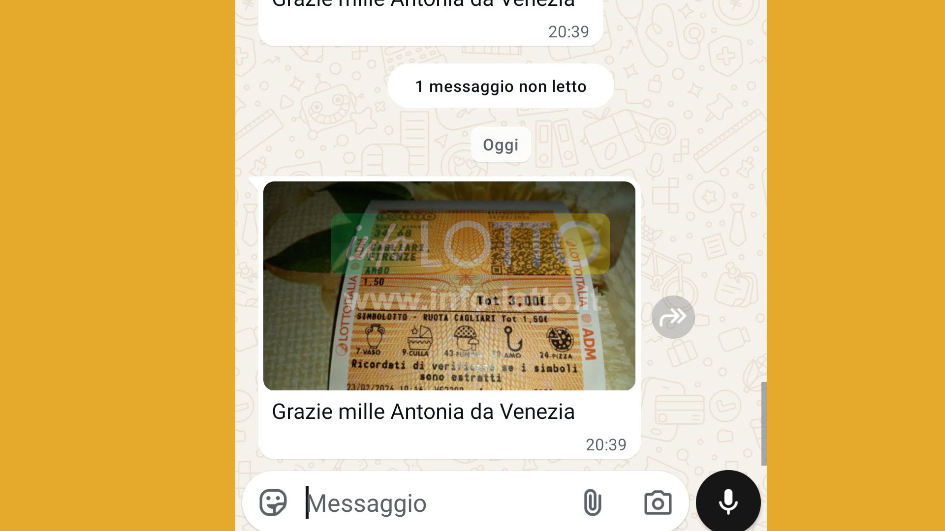 Vincita Febbraio 2026