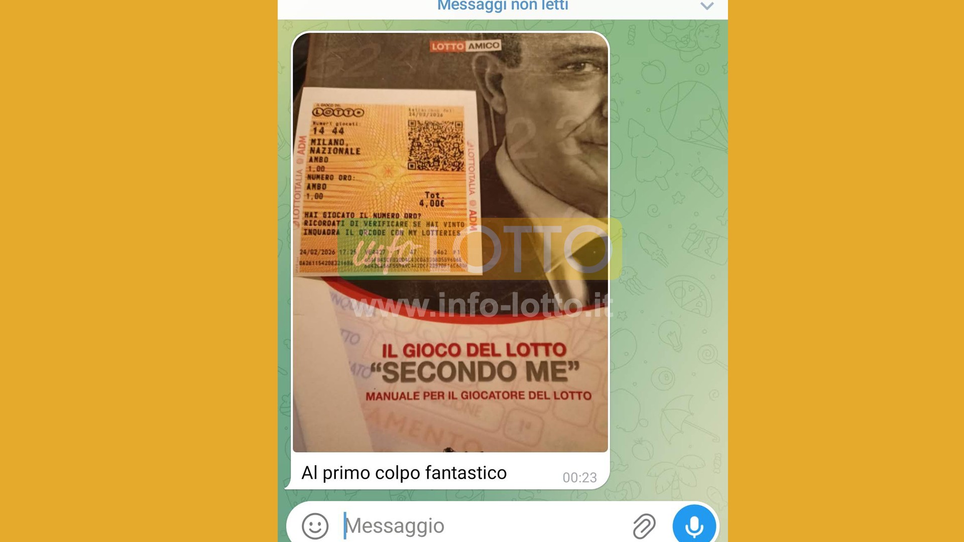 Vincita Febbraio 2026