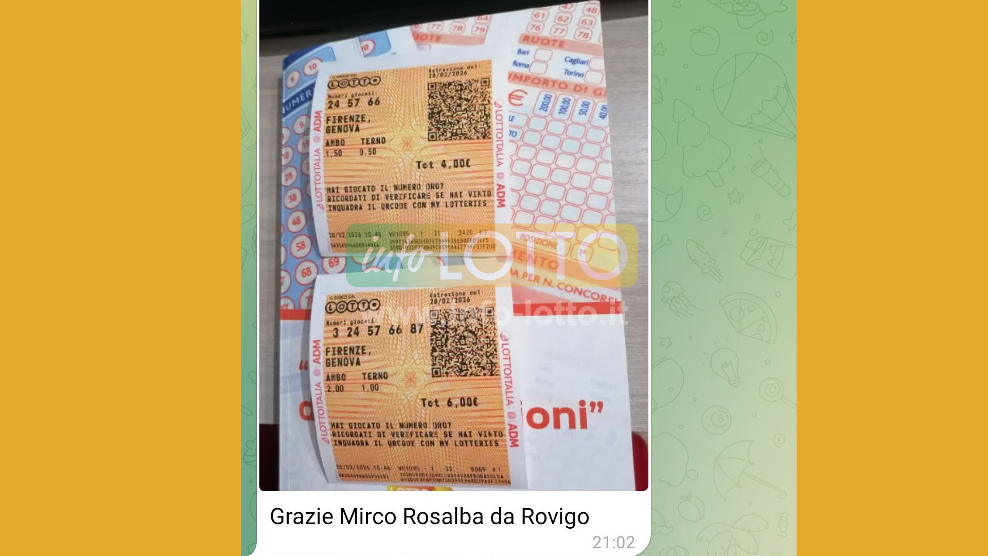 Vincita Febbraio 2026